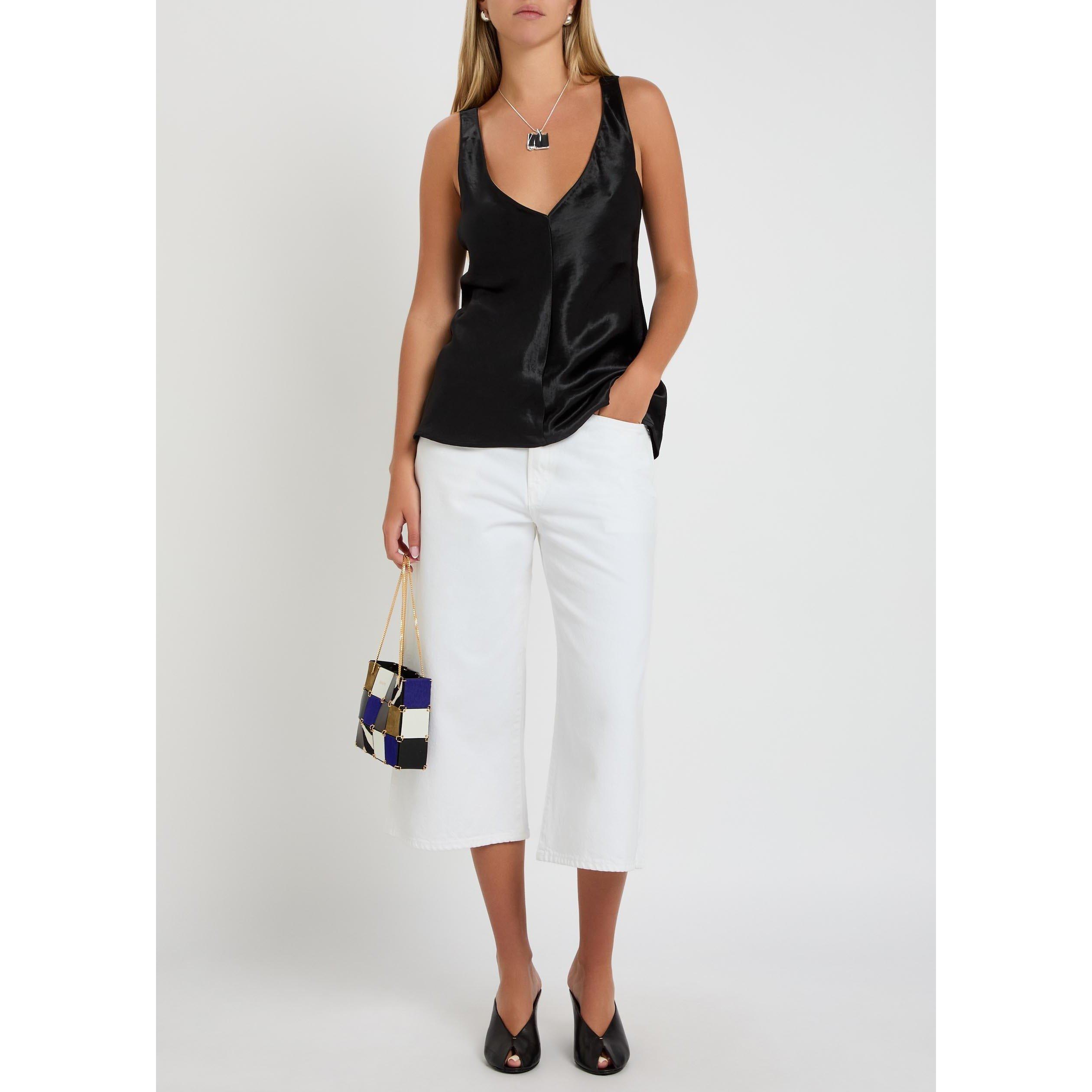 WHITE - Agolde - Women's Skater High-Waisted Denim Shorts - 5
