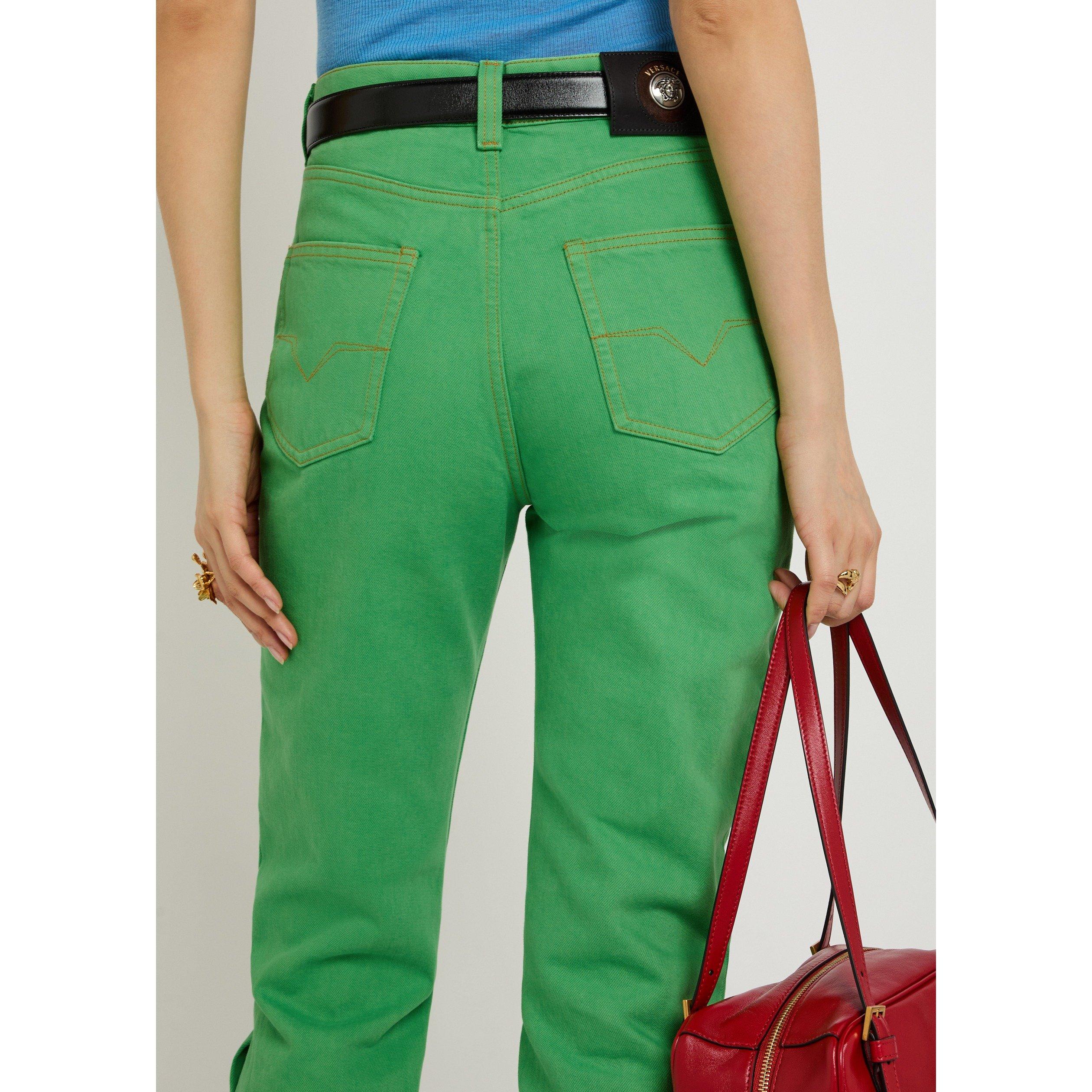 GREEN - Versace - PANT DENIM NON-STRETCH COLOR - 4