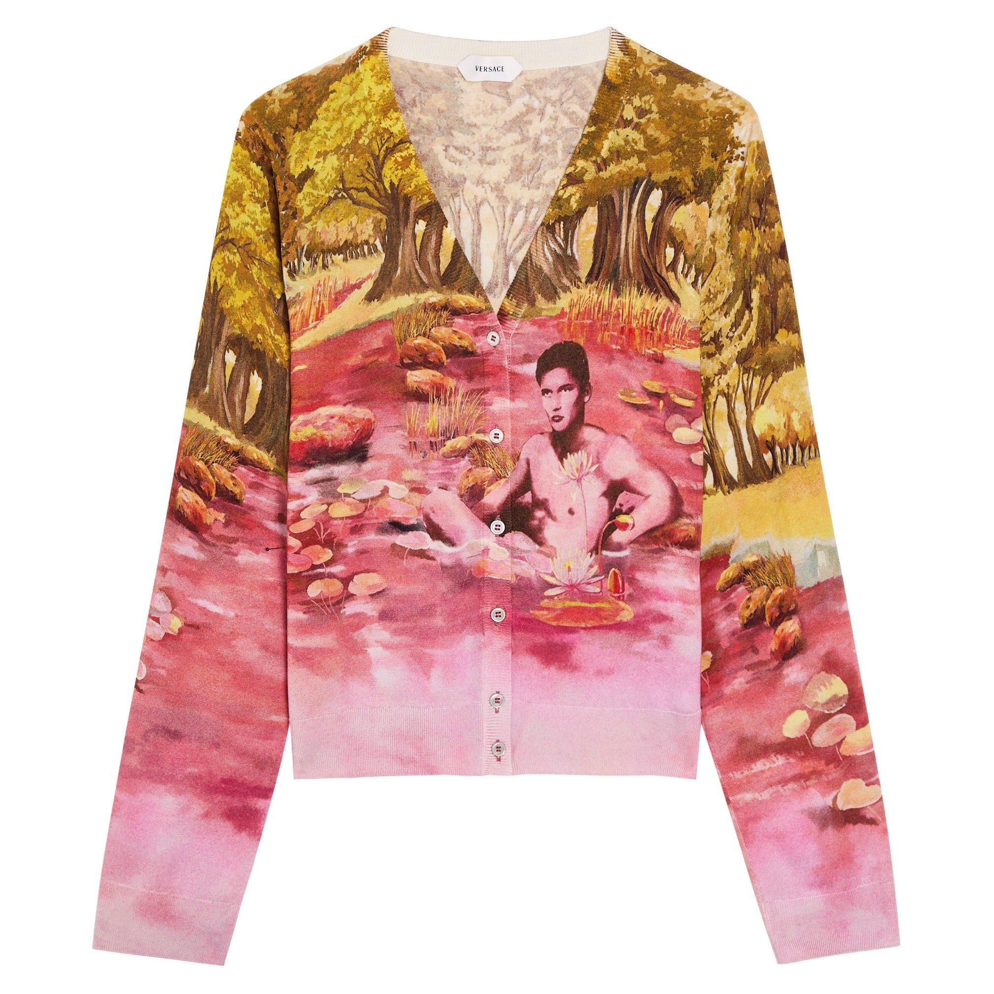 MULTICOLOURED - Versace - KNIT SWEATER THE NATURIST PRIN - 1