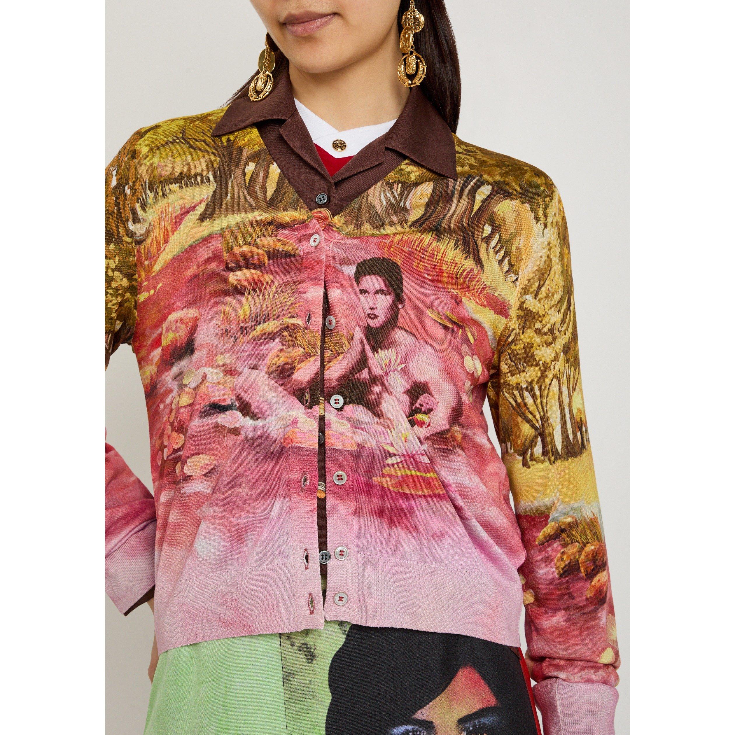 MULTICOLOURED - Versace - KNIT SWEATER THE NATURIST PRIN - 4