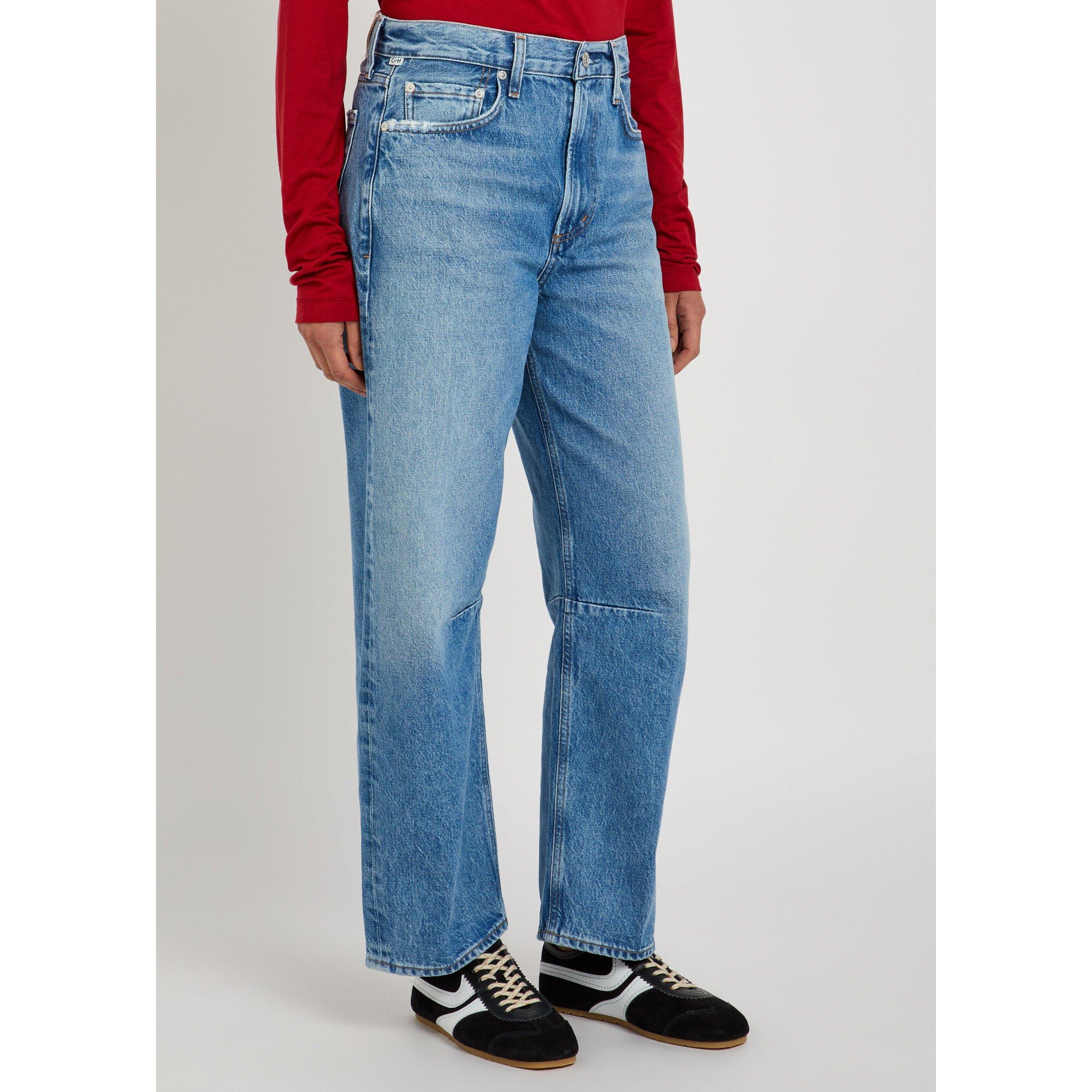 BLUE - Citizens Of Humanity - Women's Miro Lolita Cropped Tapered Jeans - 2