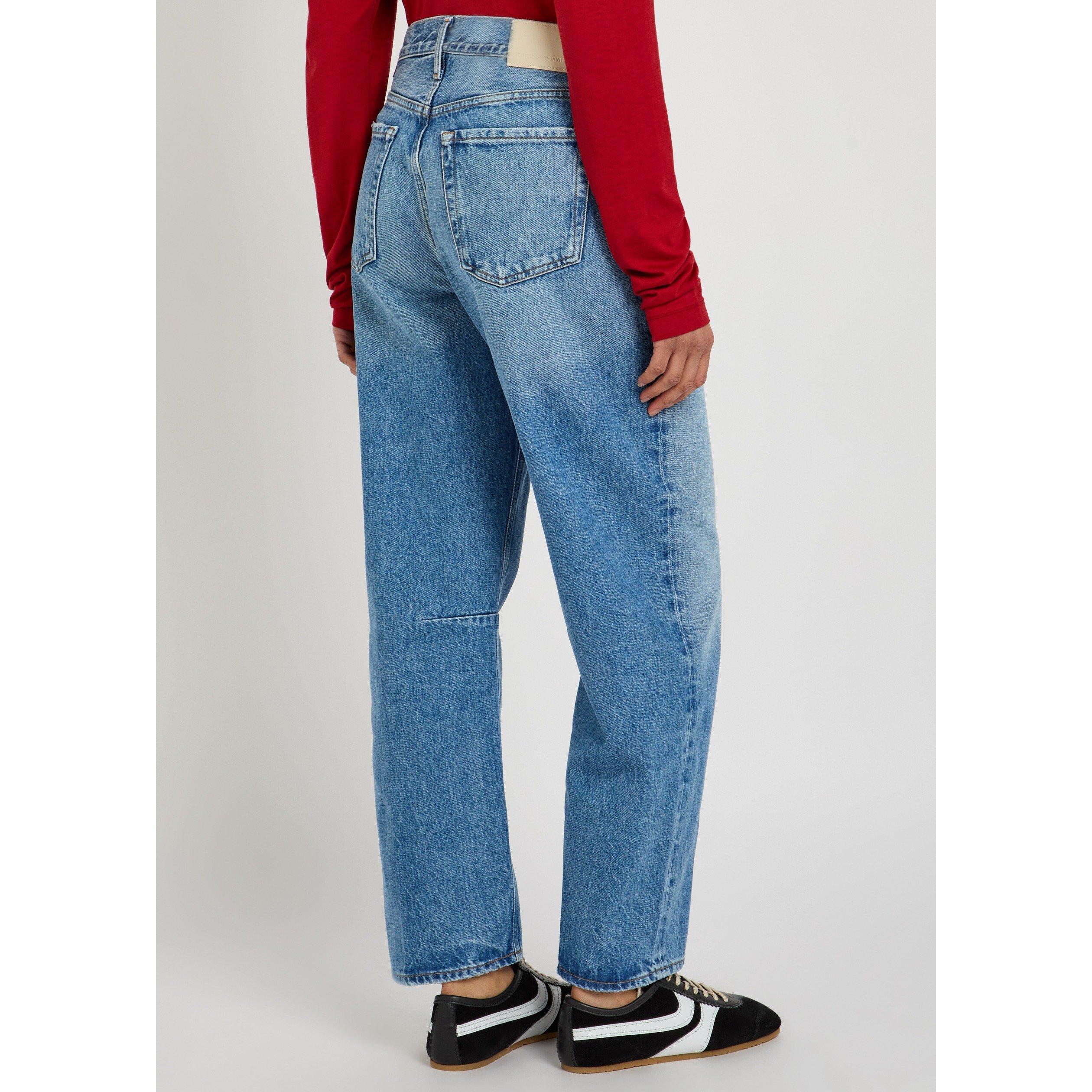 BLUE - Citizens Of Humanity - Women's Miro Lolita Cropped Tapered Jeans - 3