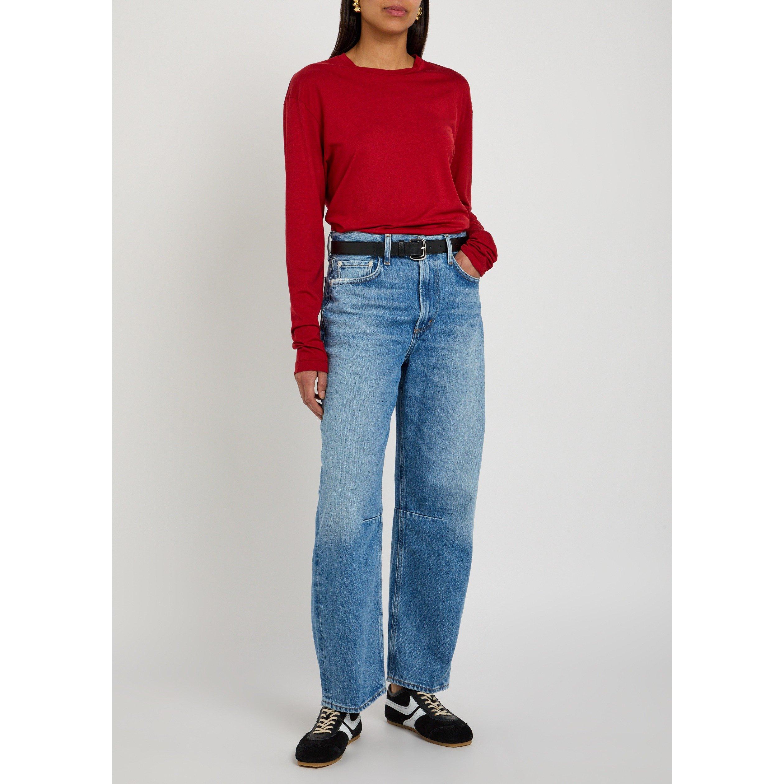 BLUE - Citizens Of Humanity - Women's Miro Lolita Cropped Tapered Jeans - 5