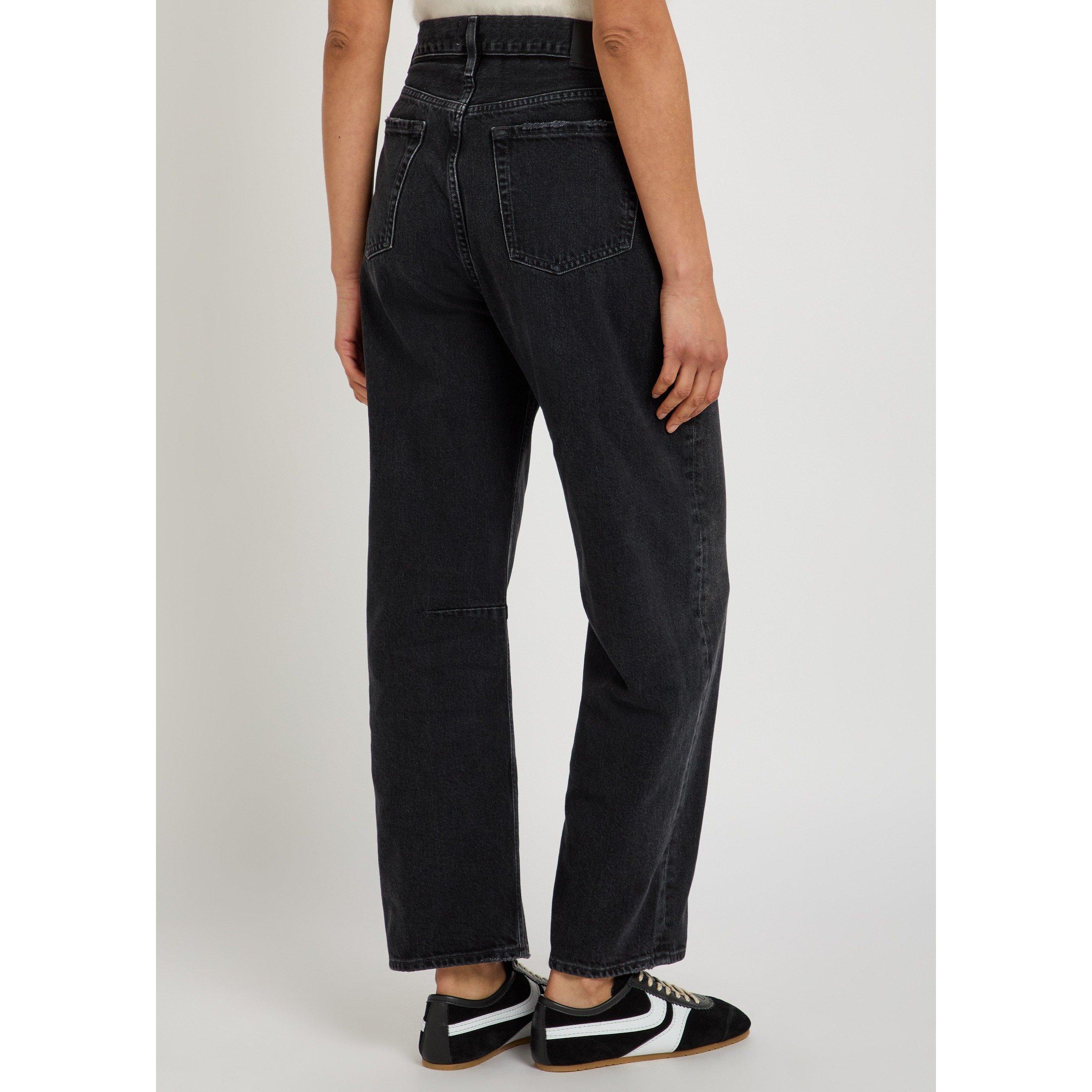 BLACK - Citizens Of Humanity - Women's Miro Raine Cropped Cotton Tapered Jeans - 3