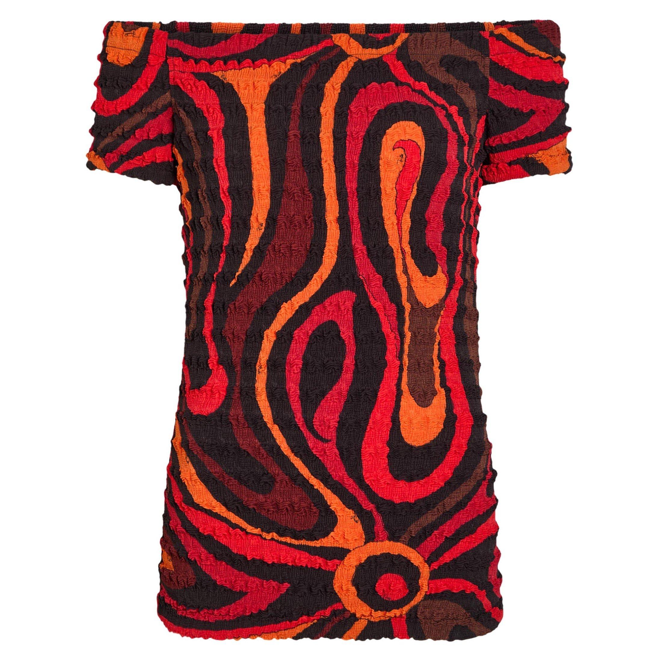 ORANGE AND OTHE - PUCCI - TOP - SHIBORI