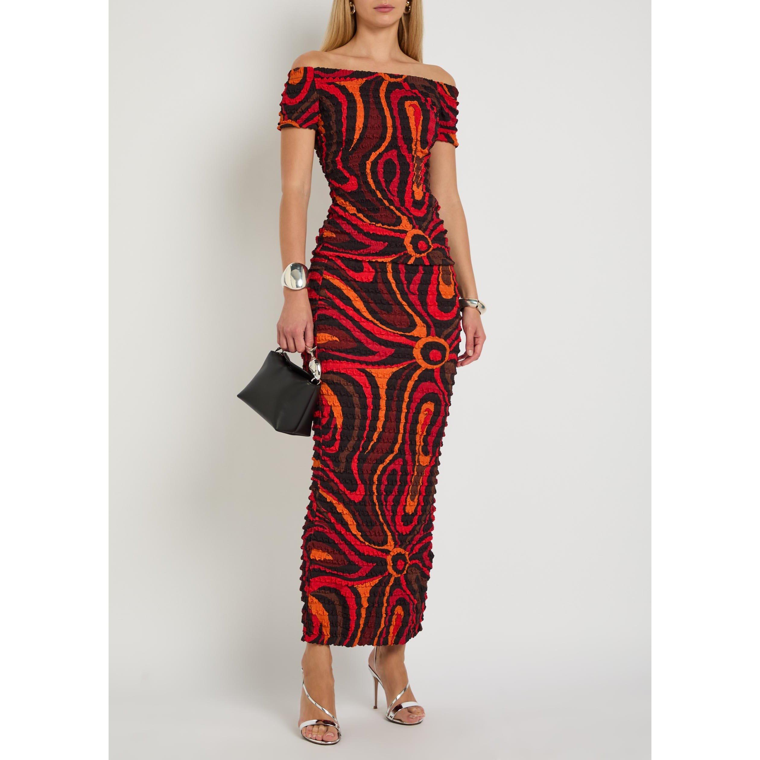 ORANGE AND OTHE - PUCCI - Women's Shibori Slim-Fit Off-Shoulder Top - 5