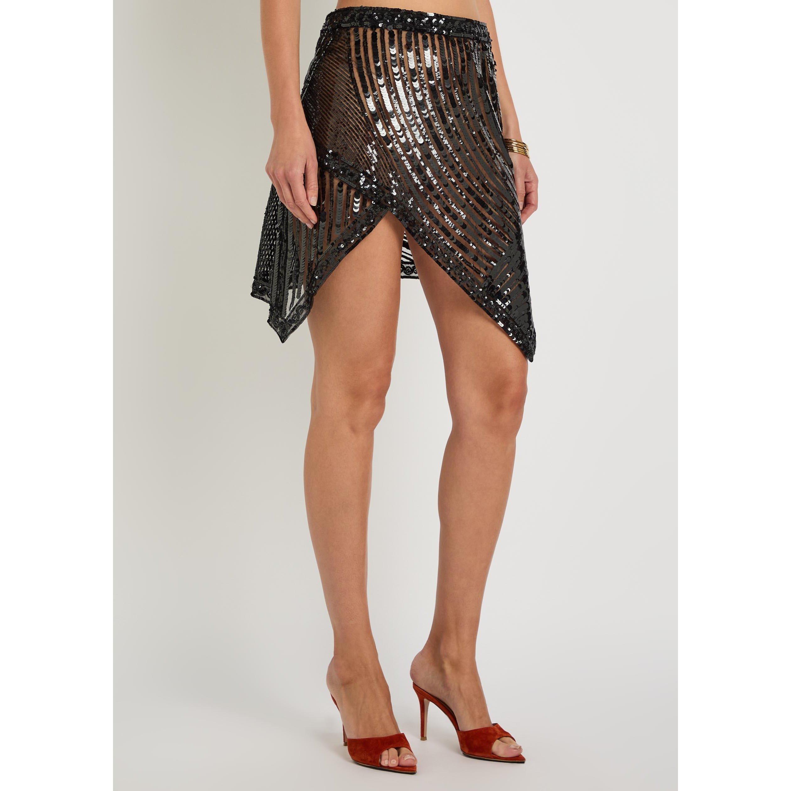 BLACK - PUCCI - GONNA+RICAMO - PAILLETTES IRID - 2