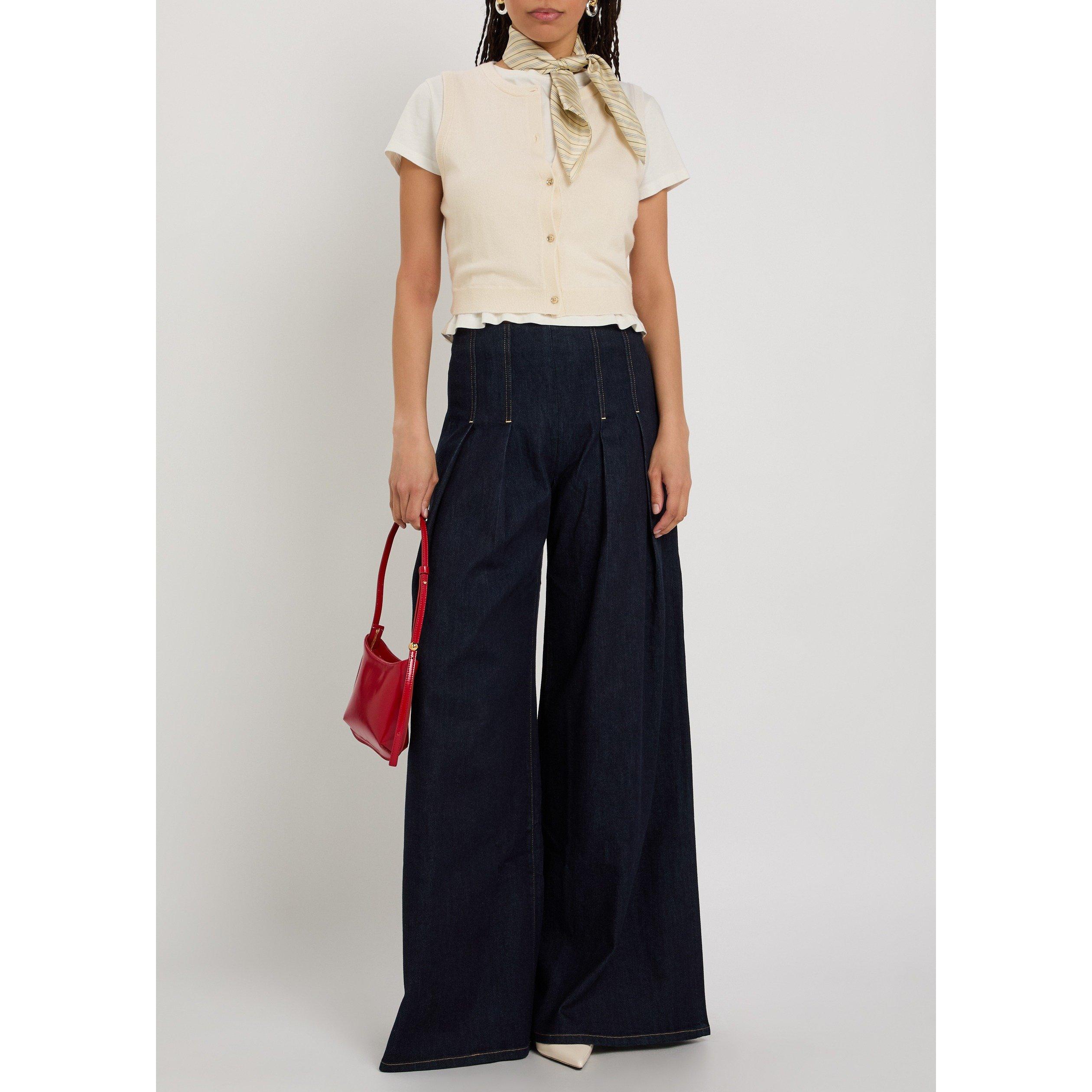 ECRU - Alice And Olivia - T Loly Button Front Vest - 5