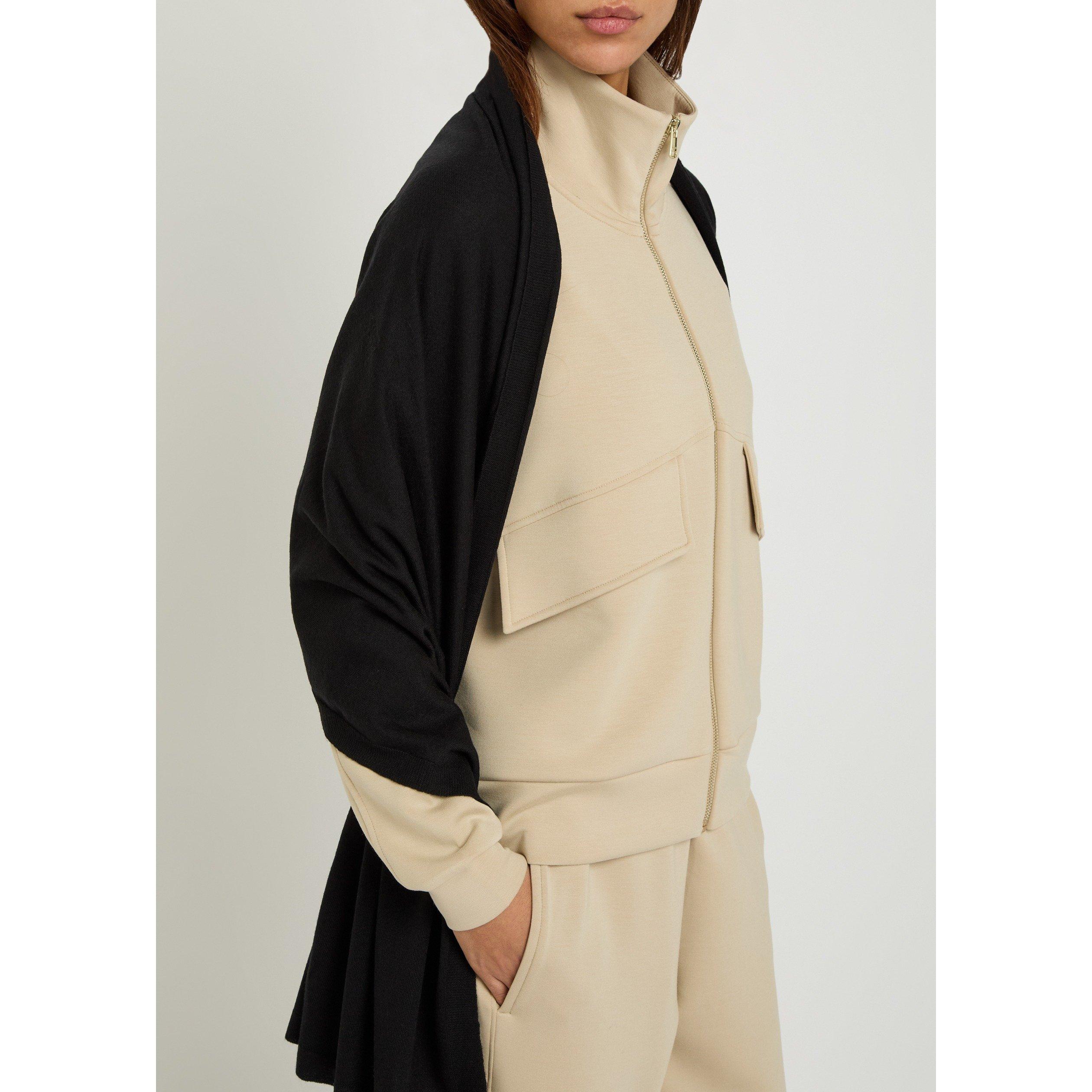 BLACK - Now You Live - Women's Merino Wool Oversized-Fit Wrap - 3
