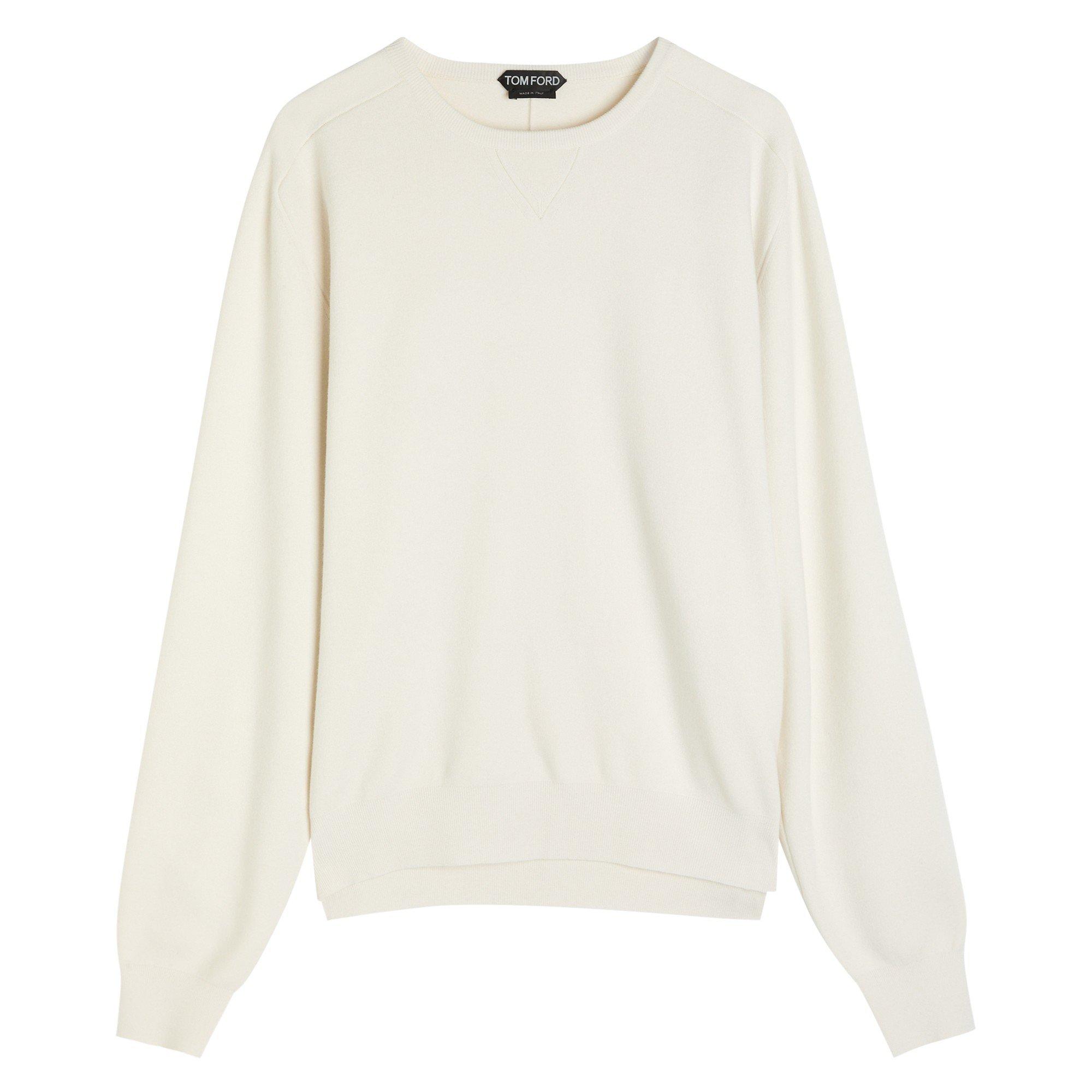 OFF WHITE - Tom Ford - TOM FORD CASHMERE LS KNIT - 1