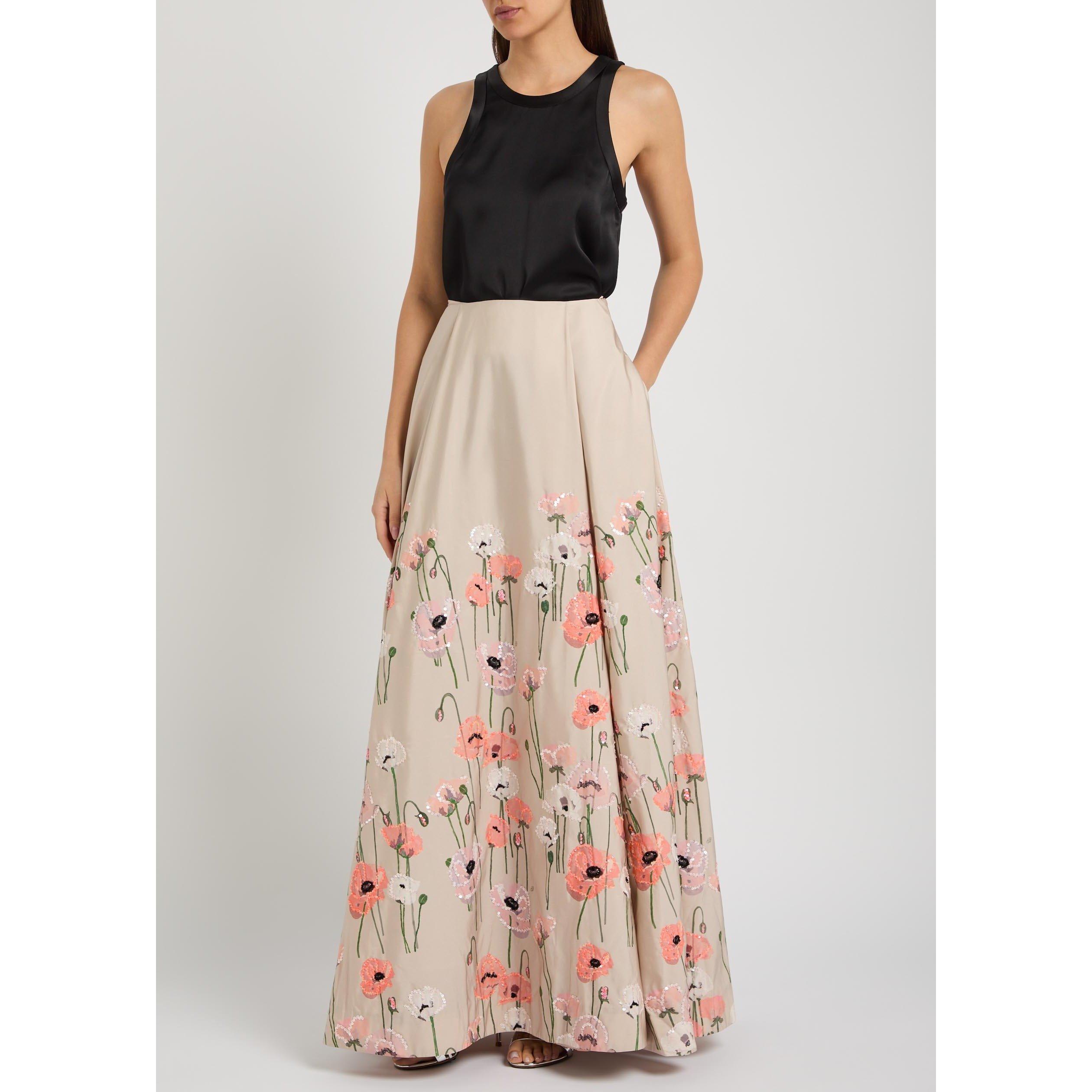 BEIGE AND OTHER - BERNADETTE - Women's Kennedy Floral Sequin Maxi Skirt - 5