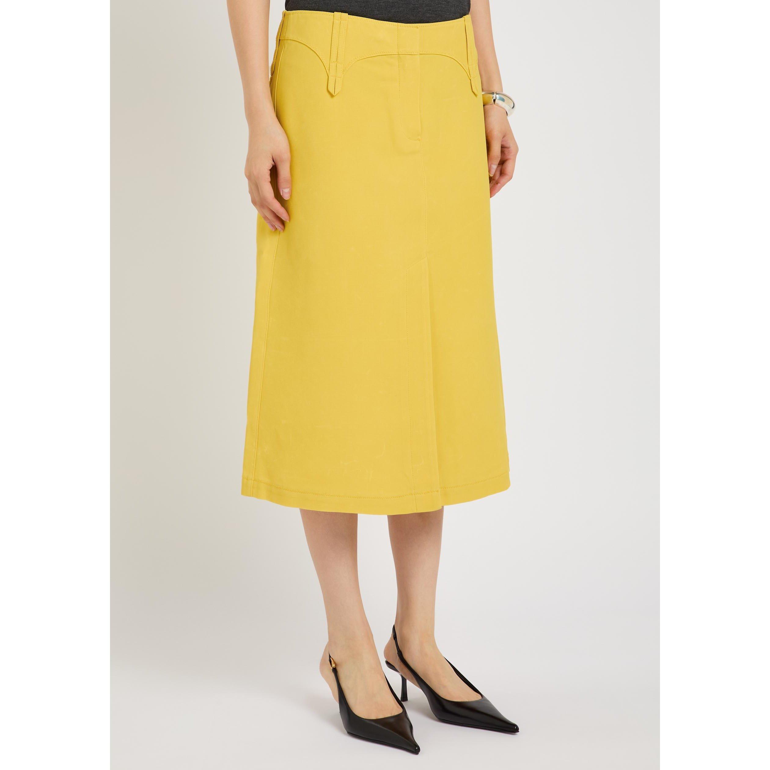 YELLOW - Tory Burch - Women's Viscose Midi Skirt - 2