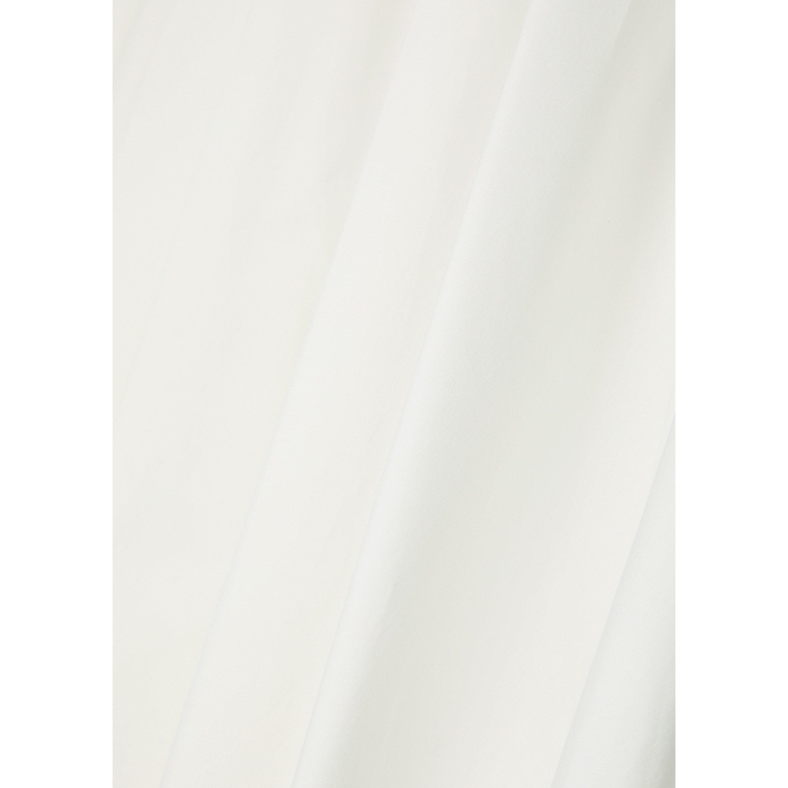 WHITE - Self Portrait - LS WHITE POPLIN MIDI SKIRT - 4