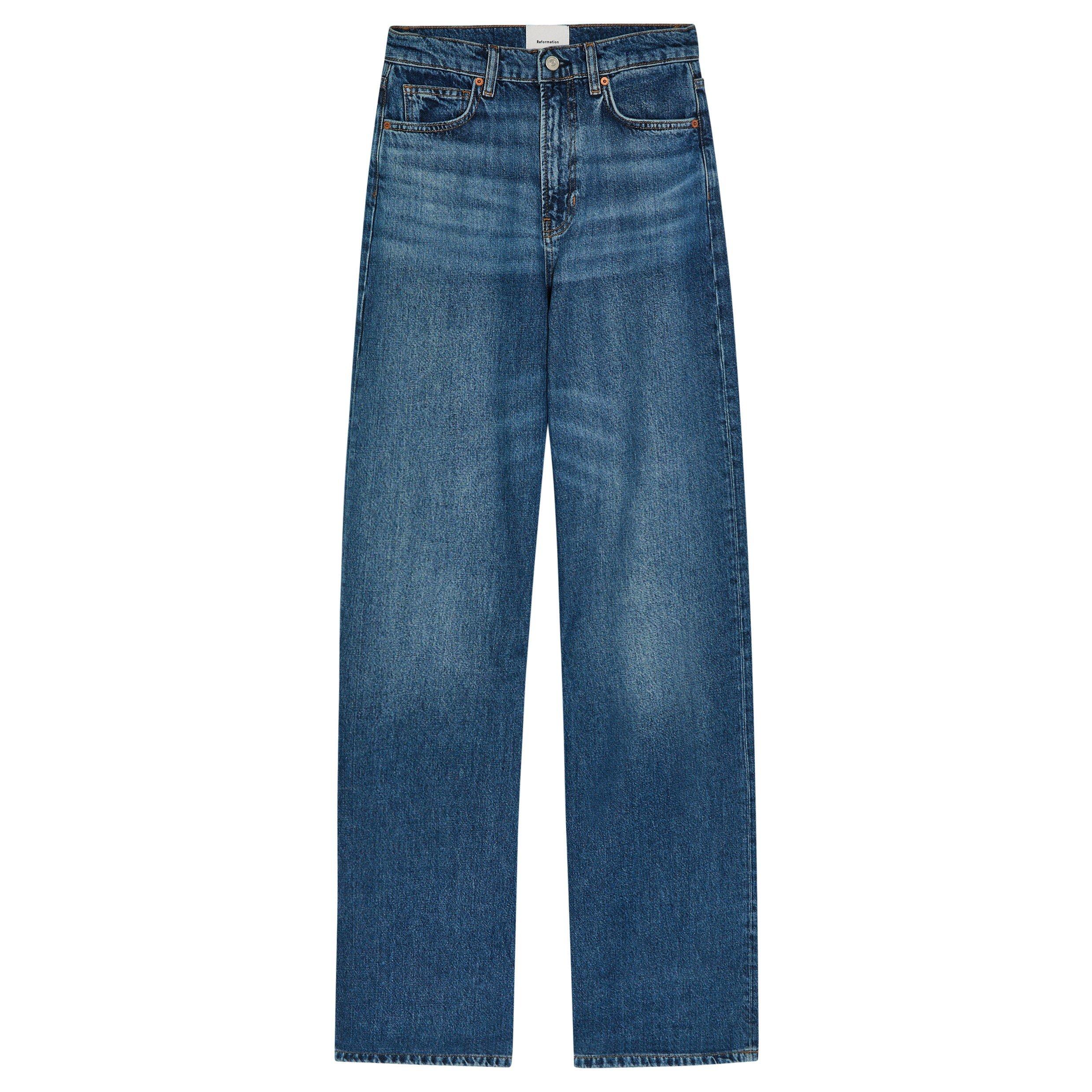 DENIM - Reformation - J Cary High Rise Slouchy Wide