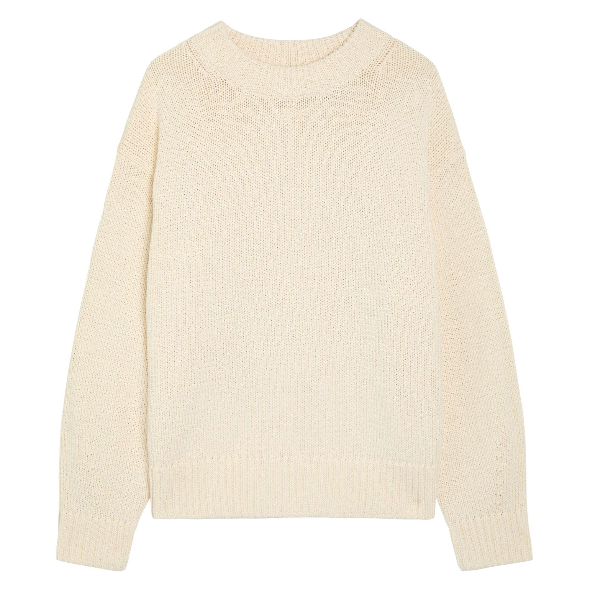 BEIGE - Reformation - KN Cove Cotton Oversized Crew