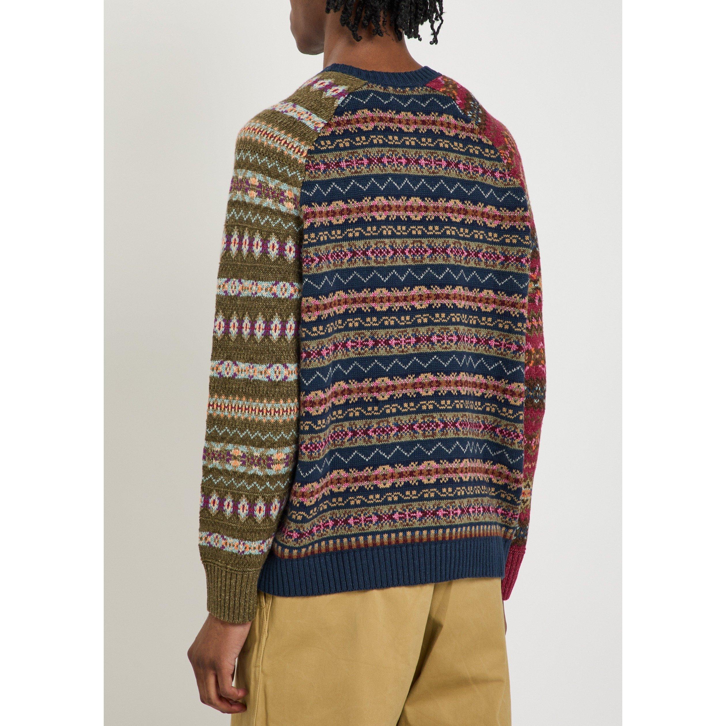 MULTICOLOURED 1 - Polo Ralph Lauren - Men's Fair Isle Linen Cotton Crew-Neck Jumper - 3