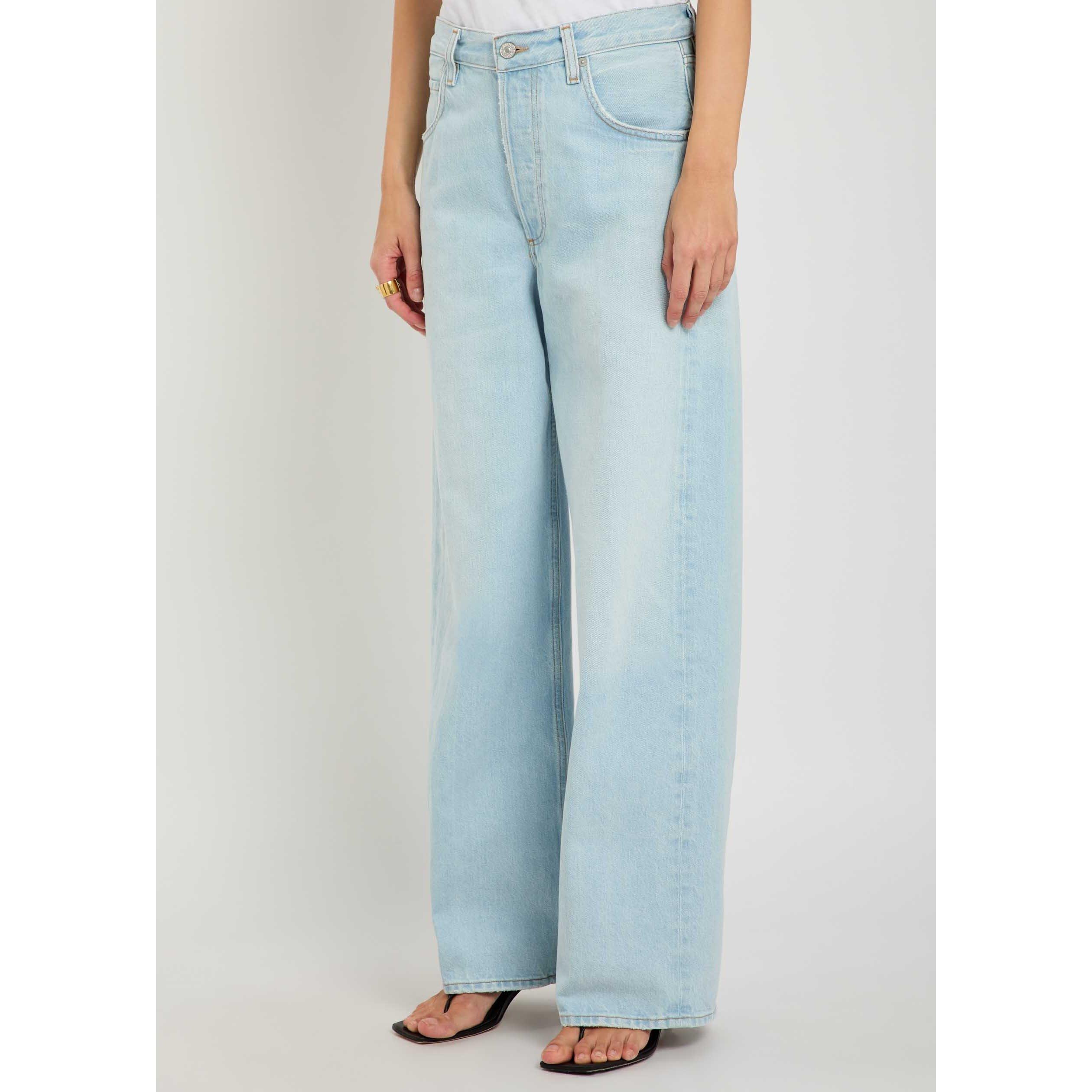 LIGHT BLUE - Citizens Of Humanity - Women's Ayla Baggy Lighthouse Wide-Leg Jeans - 2