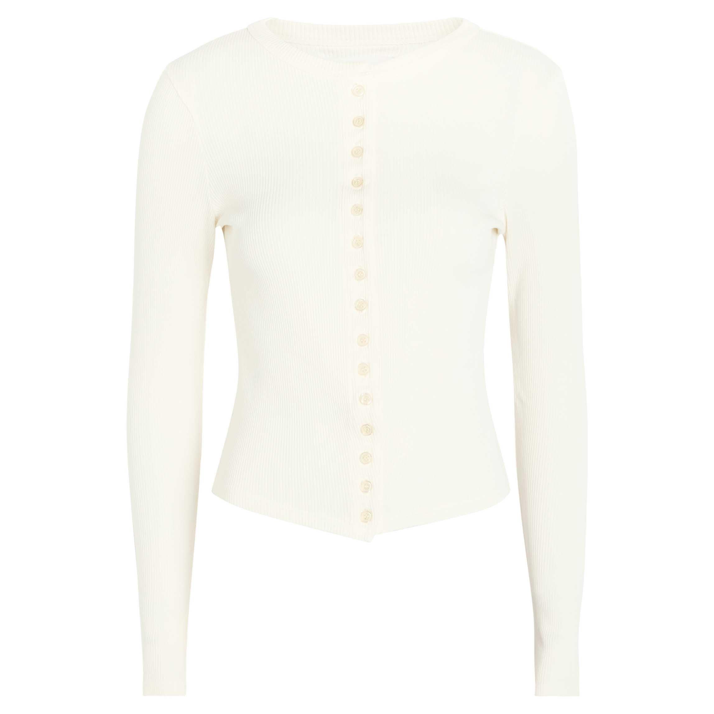 OFF WHITE - Citizens Of Humanity - Women's Kari Cotton Slim-Fit Cardigan - 1