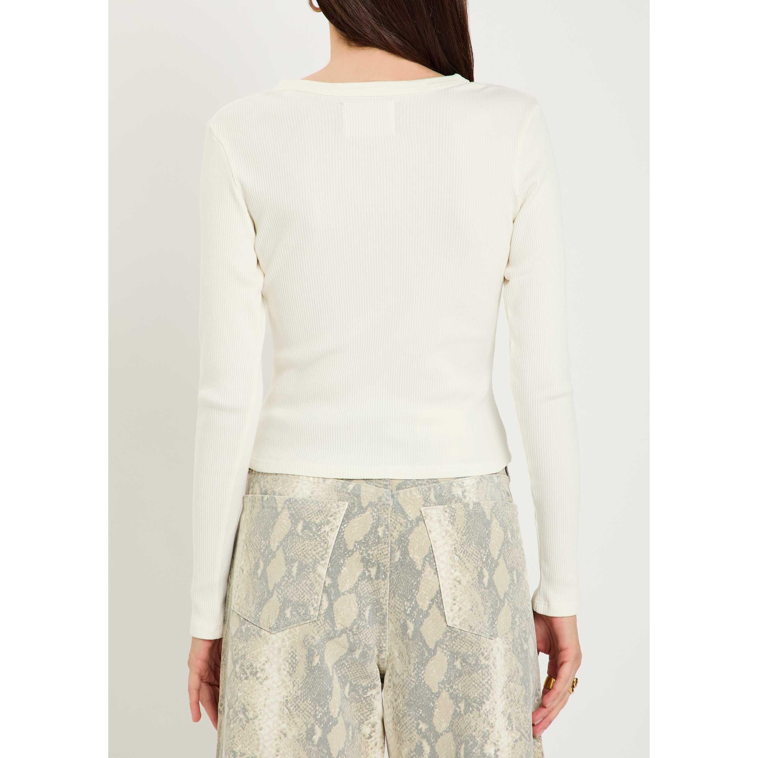 OFF WHITE - Citizens Of Humanity - Women's Kari Cotton Slim-Fit Cardigan - 3