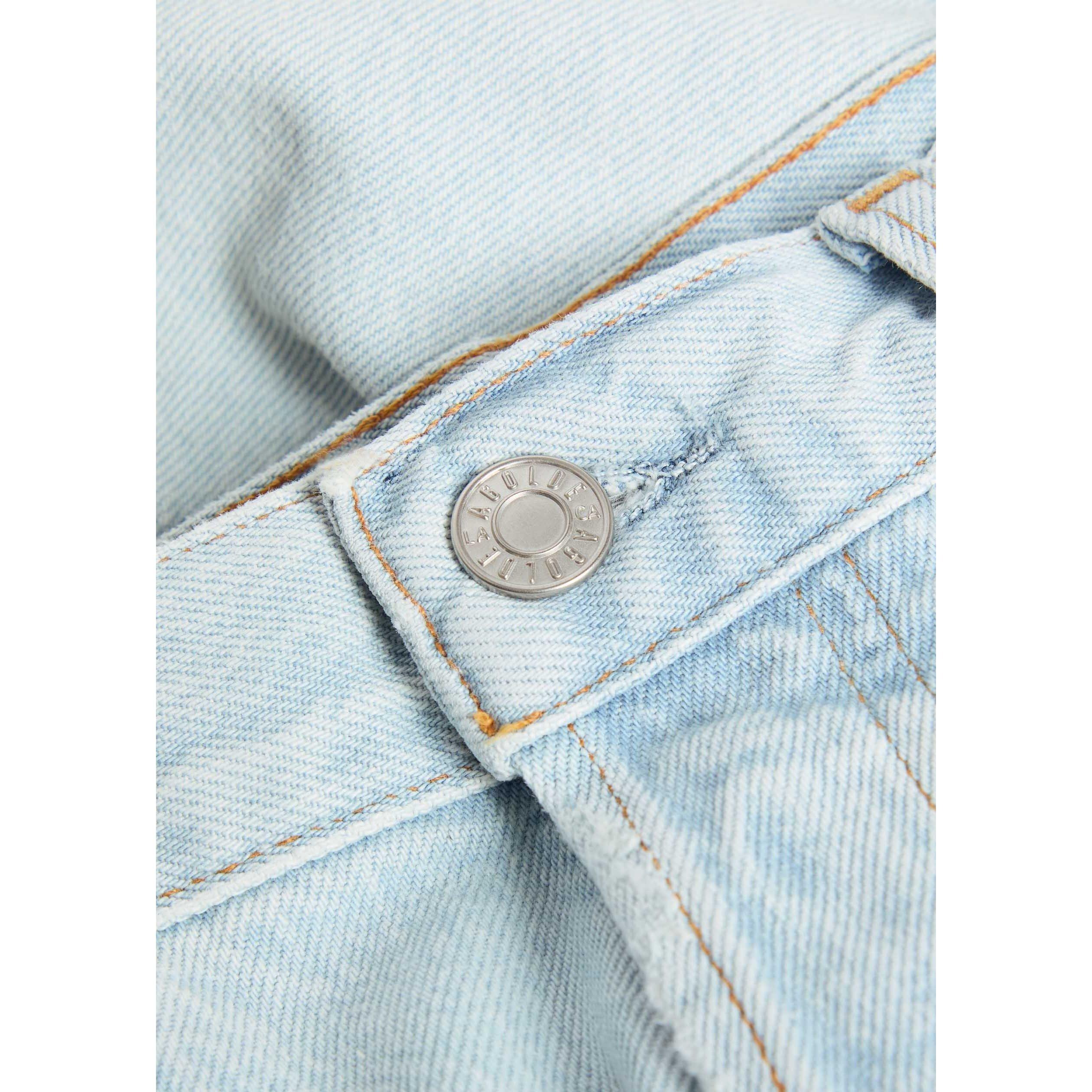 LIGHT BLUE - Agolde - Women's Arc Tangent Wide-Leg Jeans - 4
