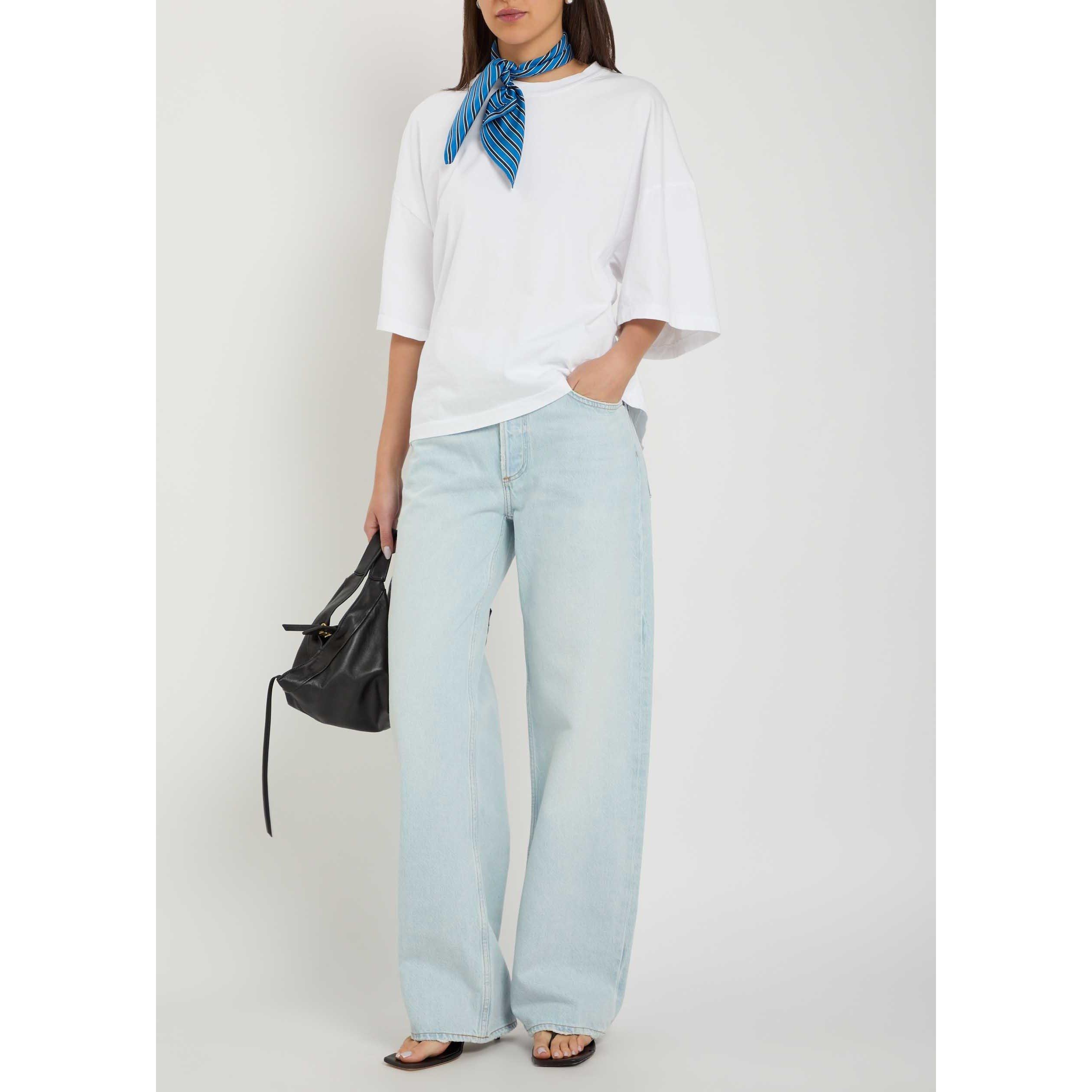 LIGHT BLUE - Agolde - Women's Arc Tangent Wide-Leg Jeans - 5
