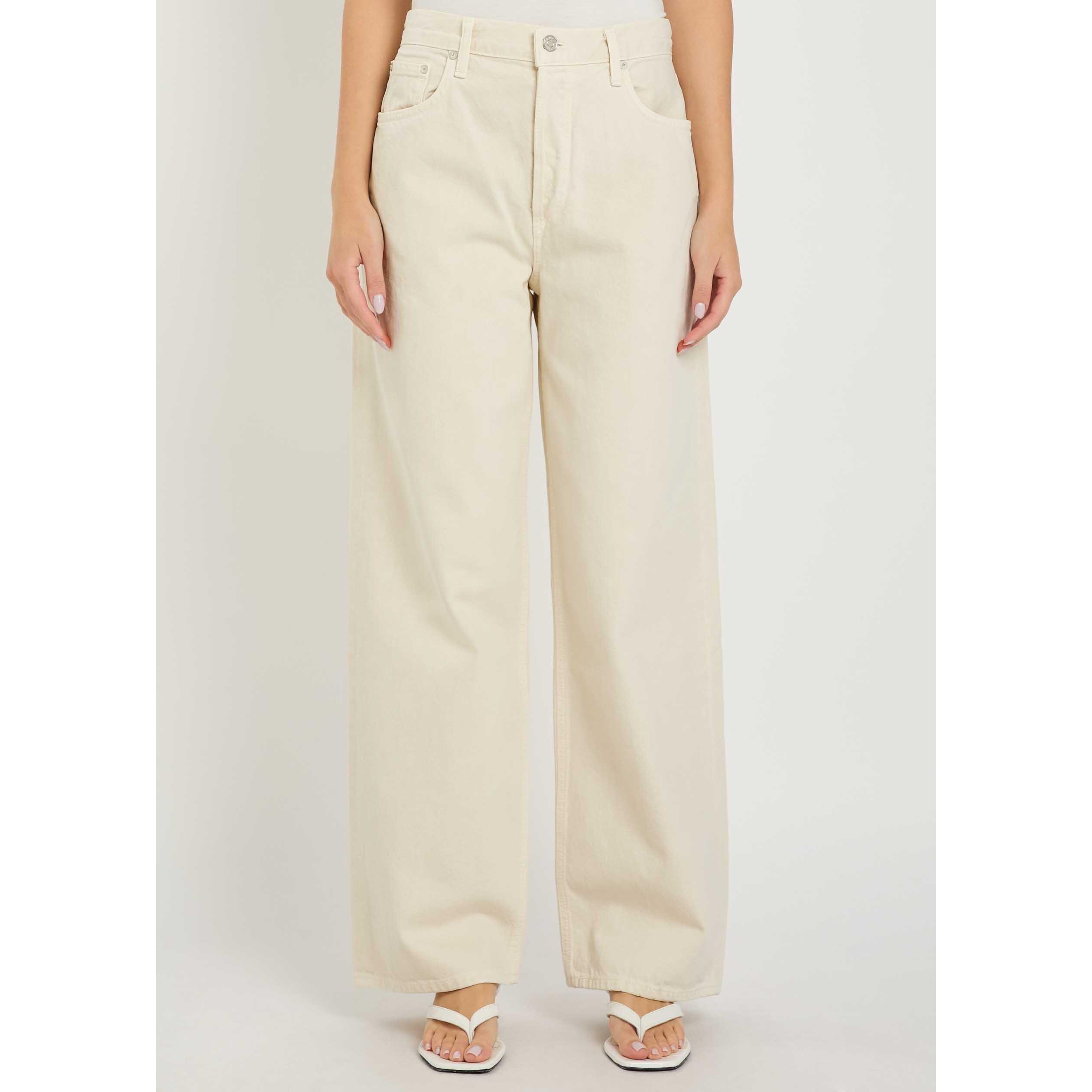 LIGHT BROWN - Agolde - LOW SLUNG BAGGY IN BROWN RICE - 2