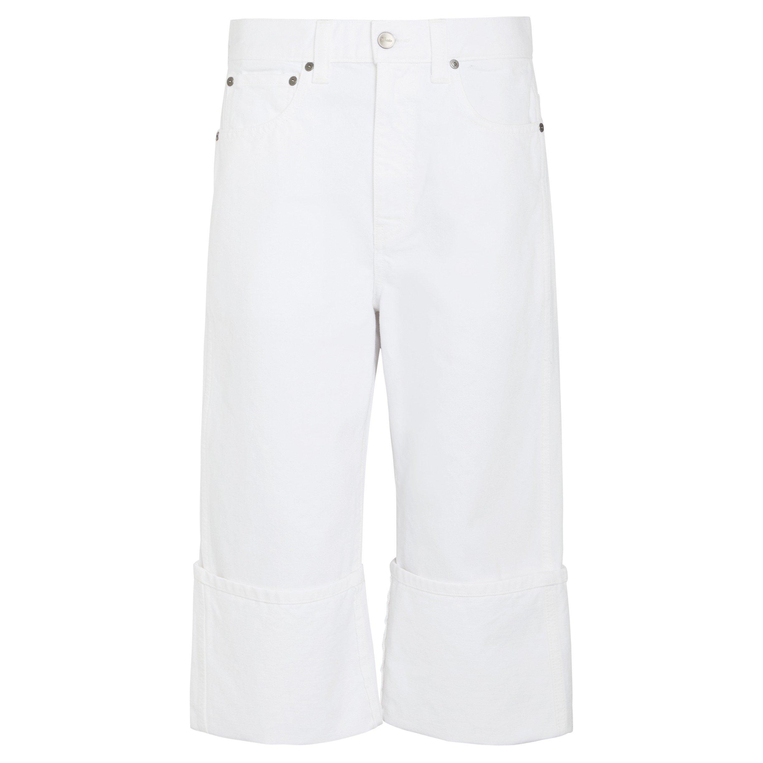 WHITE - Khaite - Women's Boyle Cotton Wide Leg Jeans - 1
