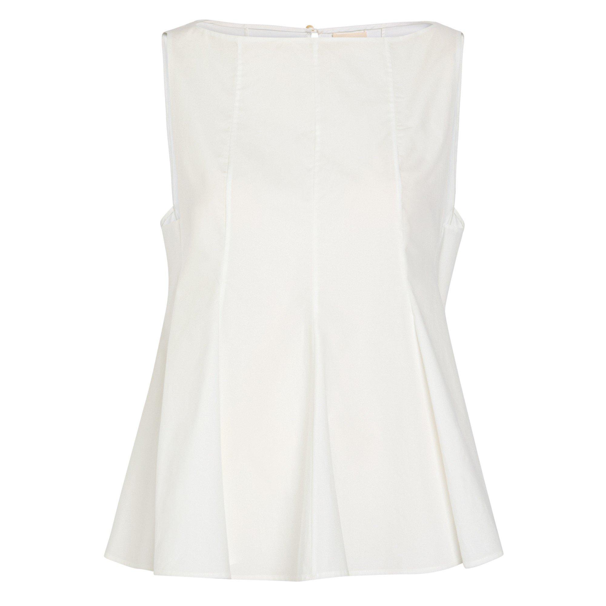 Khaite Women's Marita Cotton Slim-Fit Peplum Top