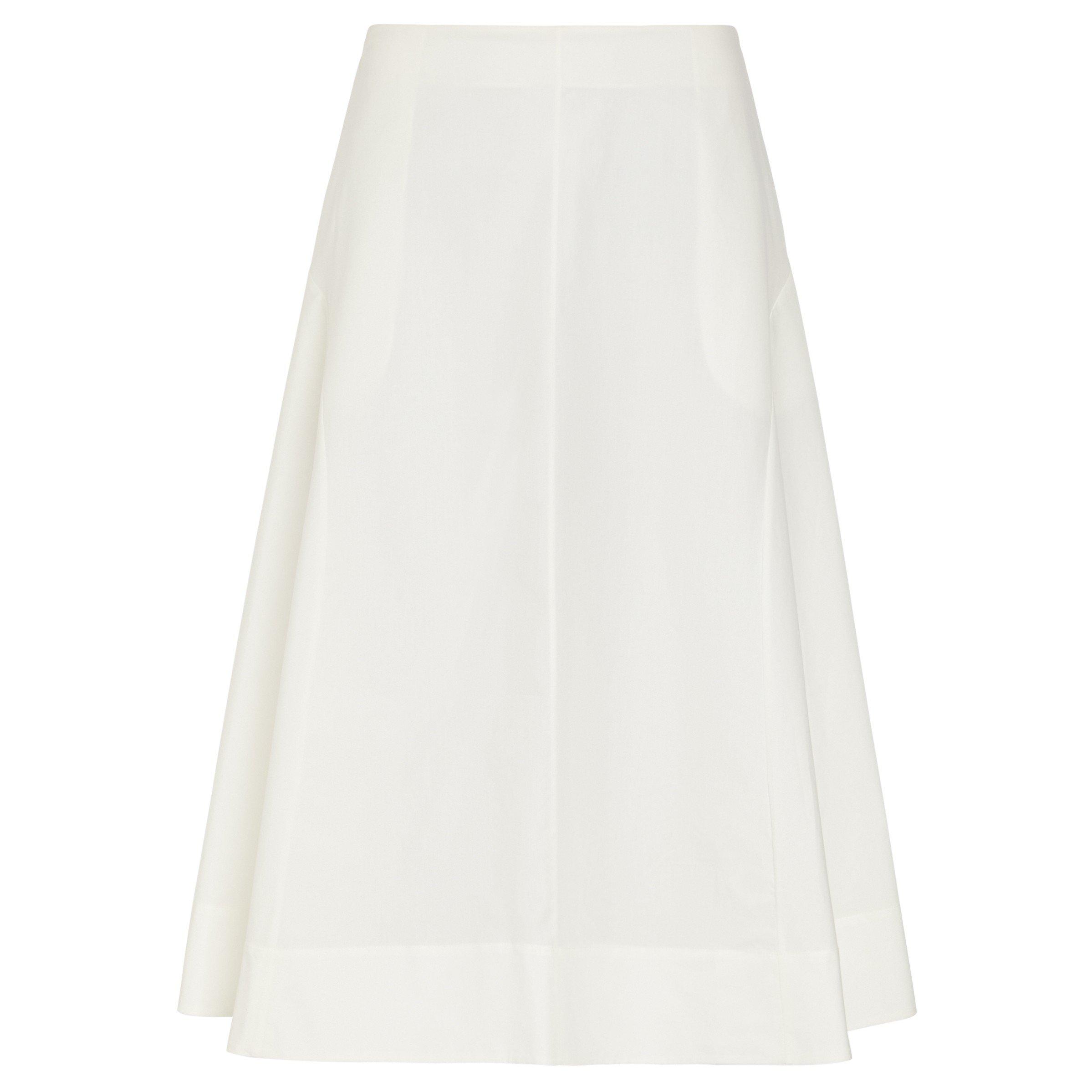 WHITE - Khaite - Women's Artin Cotton Midi Skirt - 1