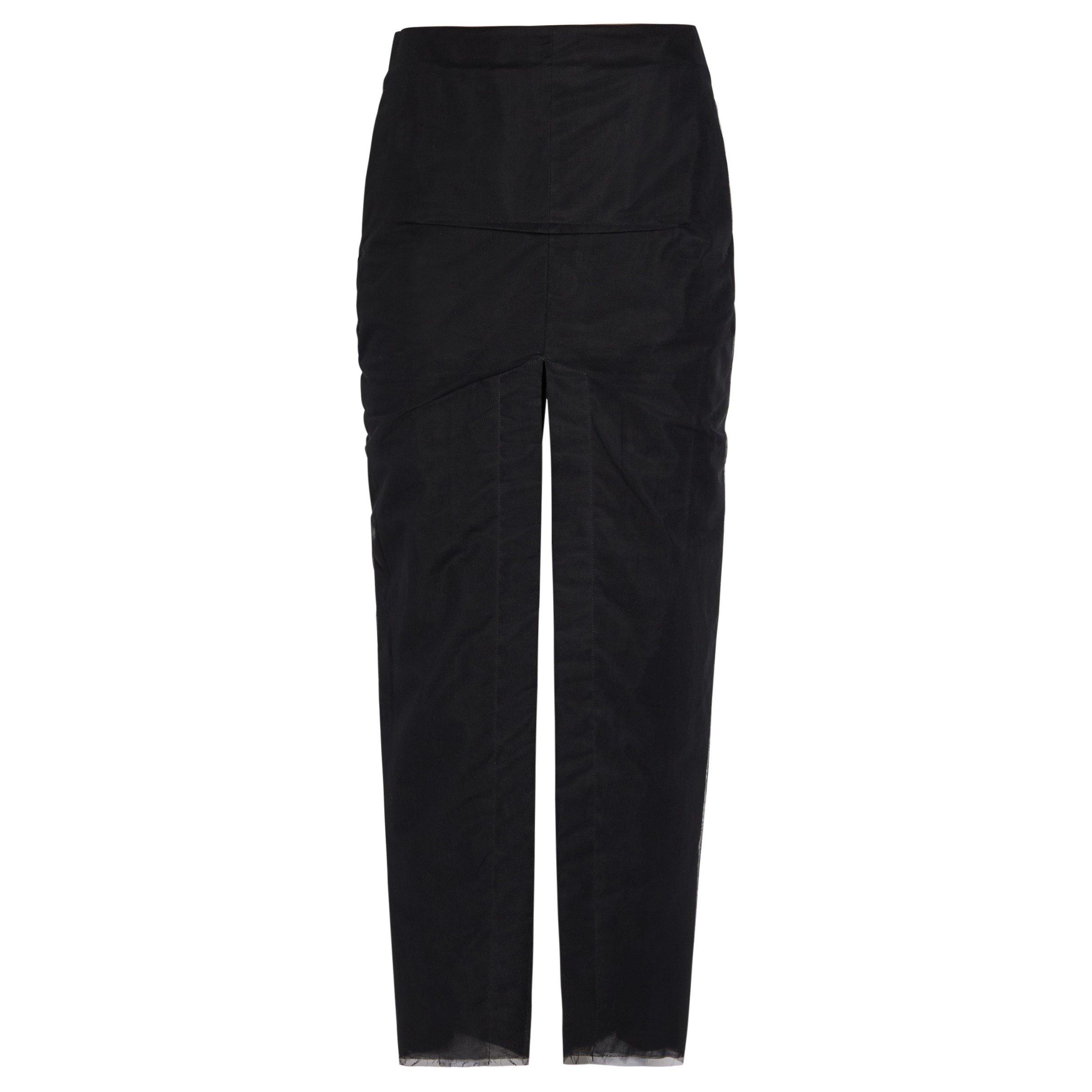 BLACK - Rick Owens - SLICED SKIRT - 1