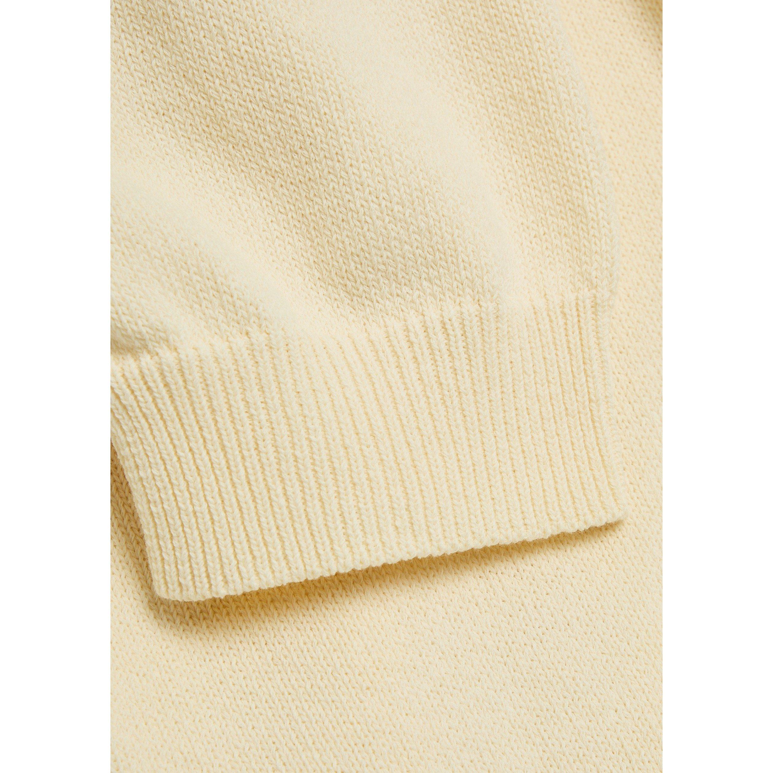 ECRU - Drakes - Men's Cotton Knitted Short-Sleeve Slim-Fit Polo - 4