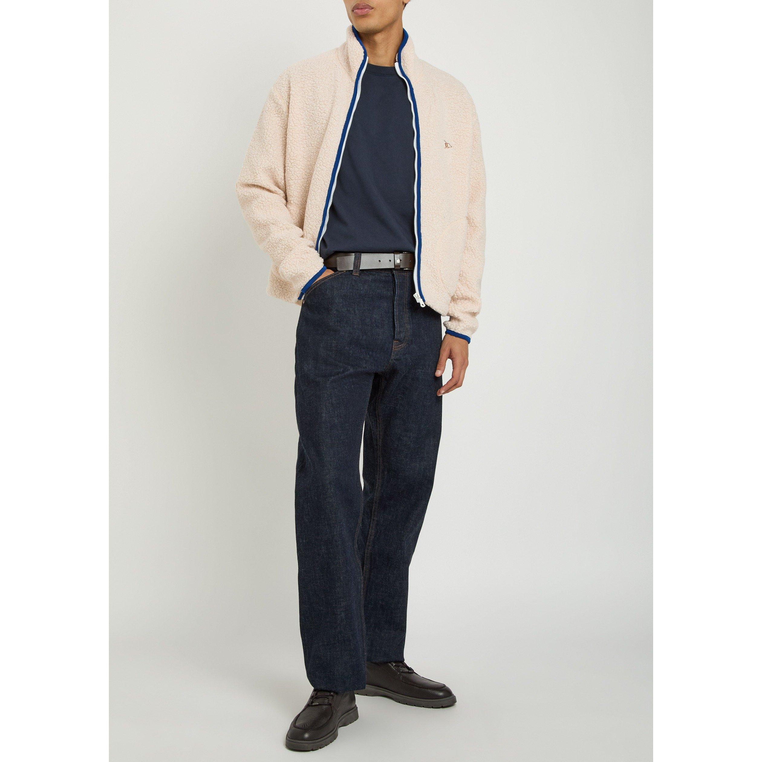 ECRU - Drakes - DRAKES WOOL ZIP FLEECE JKT - 5