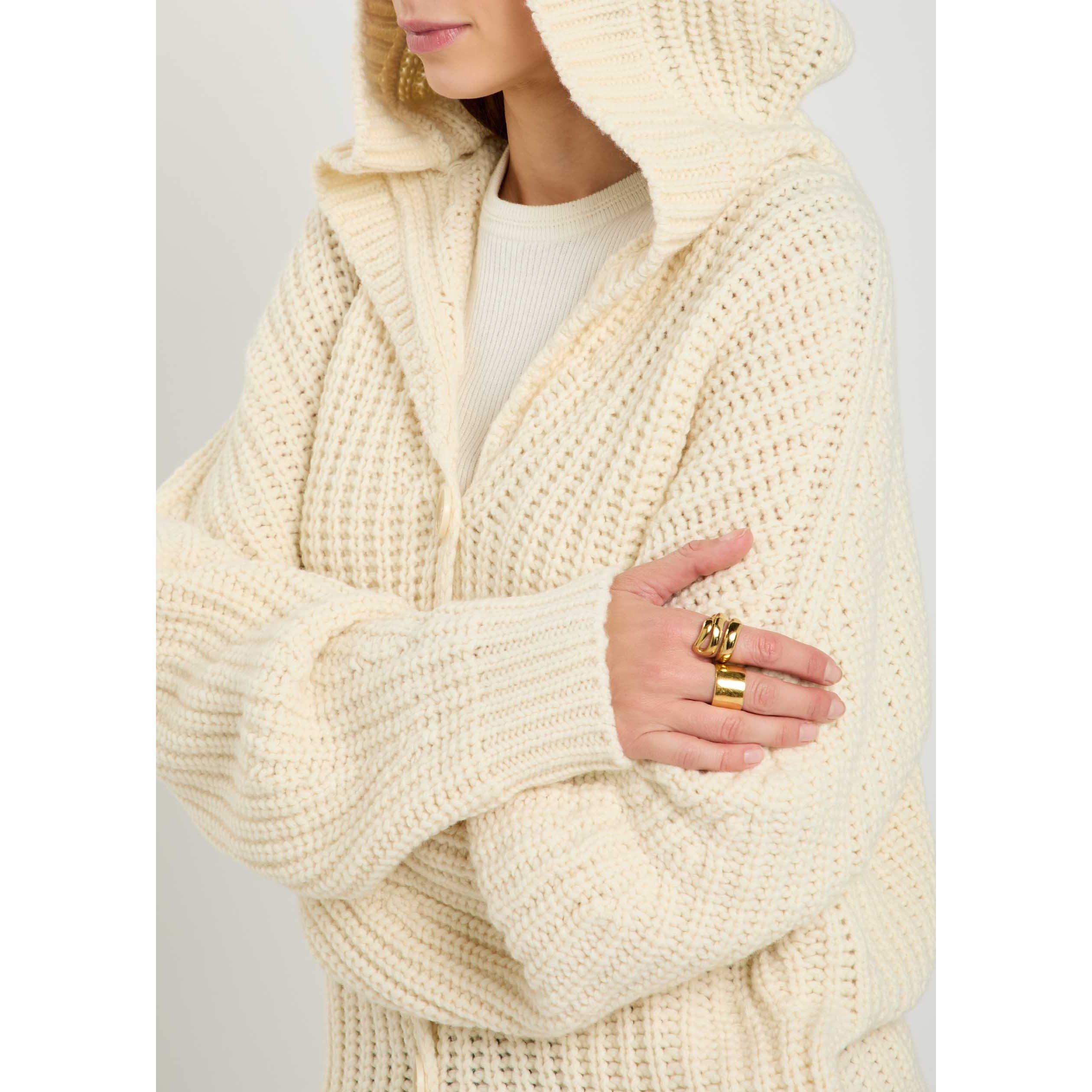 CREAM - Stella McCartney - Recycled Cashmere Rib Cardigan - 4