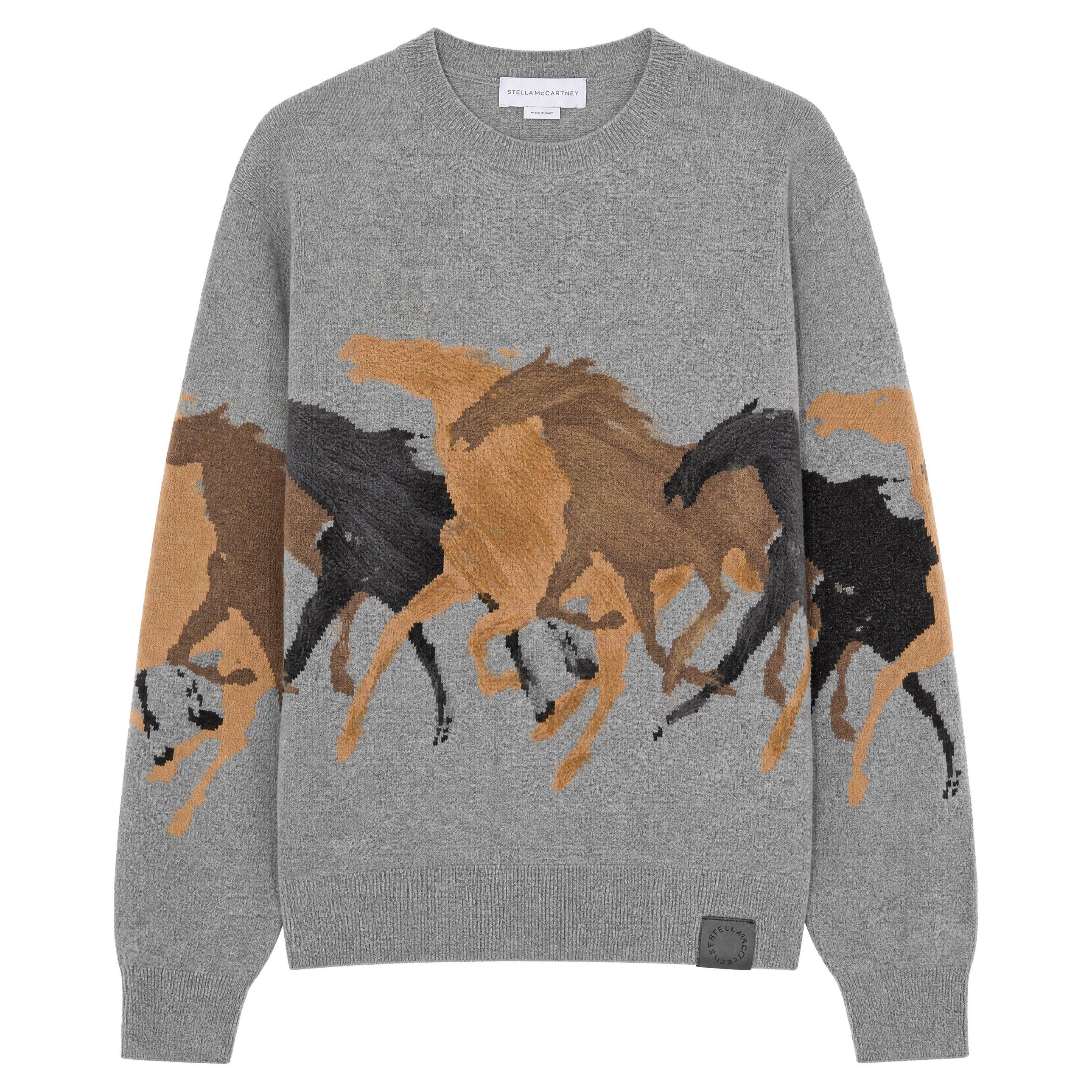 GREY AND OTHER - Stella McCartney - Racing Horses Jumper - 1