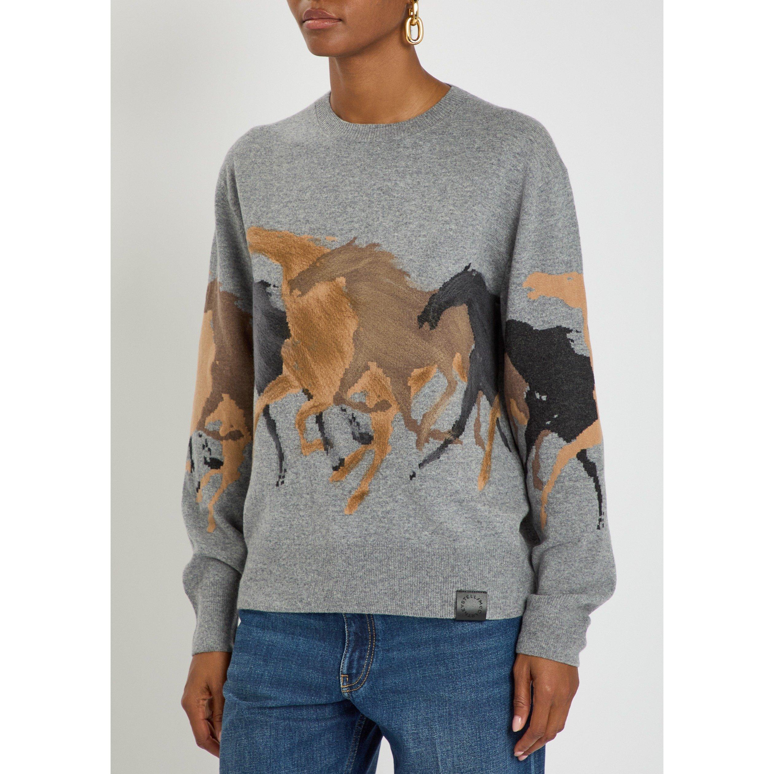 GREY AND OTHER - Stella McCartney - Racing Horses Jumper - 2