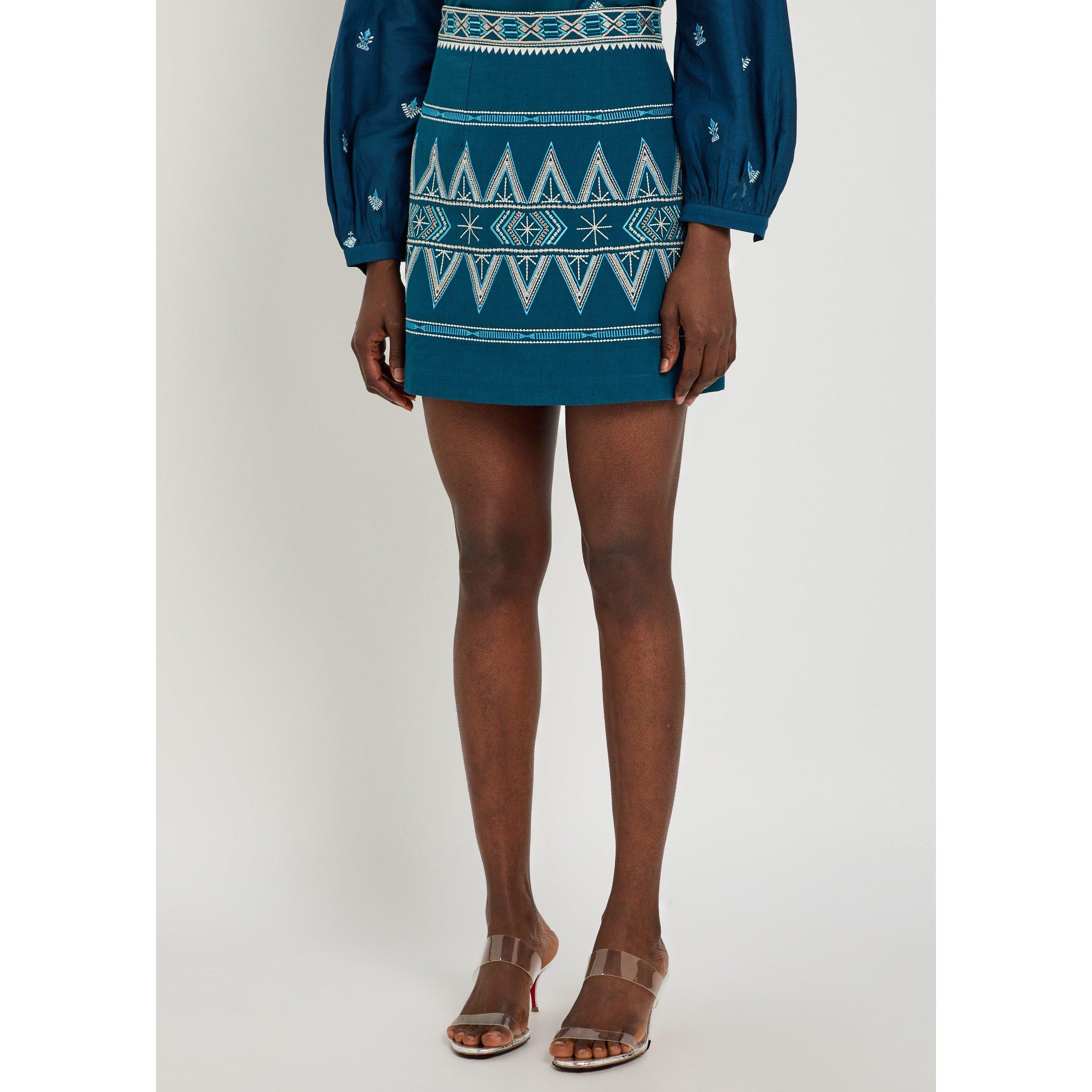 BLUE - Emporio Sirenuse - SS GIULIANA MINI SKIRT - 2