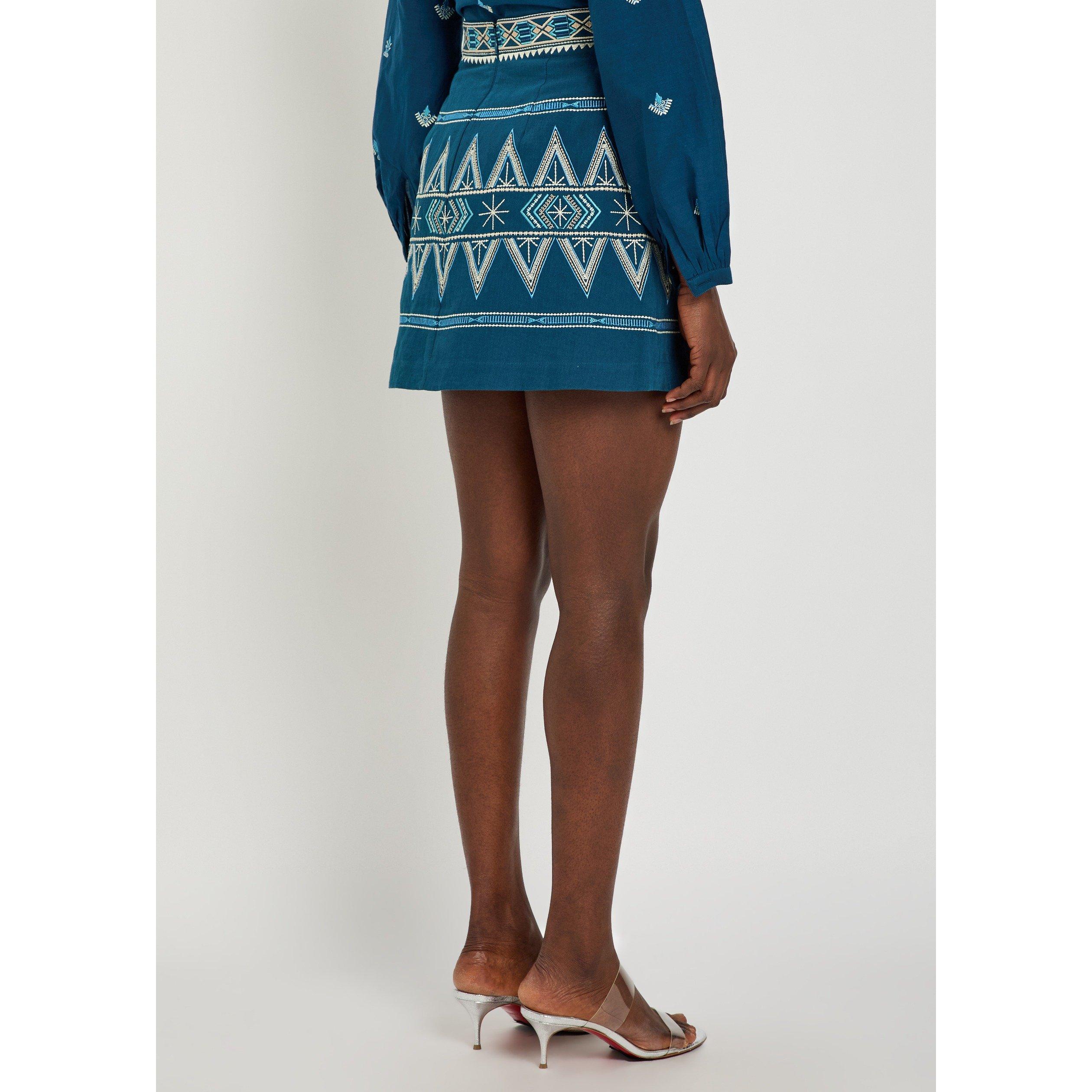 BLUE - Emporio Sirenuse - SS GIULIANA MINI SKIRT - 3