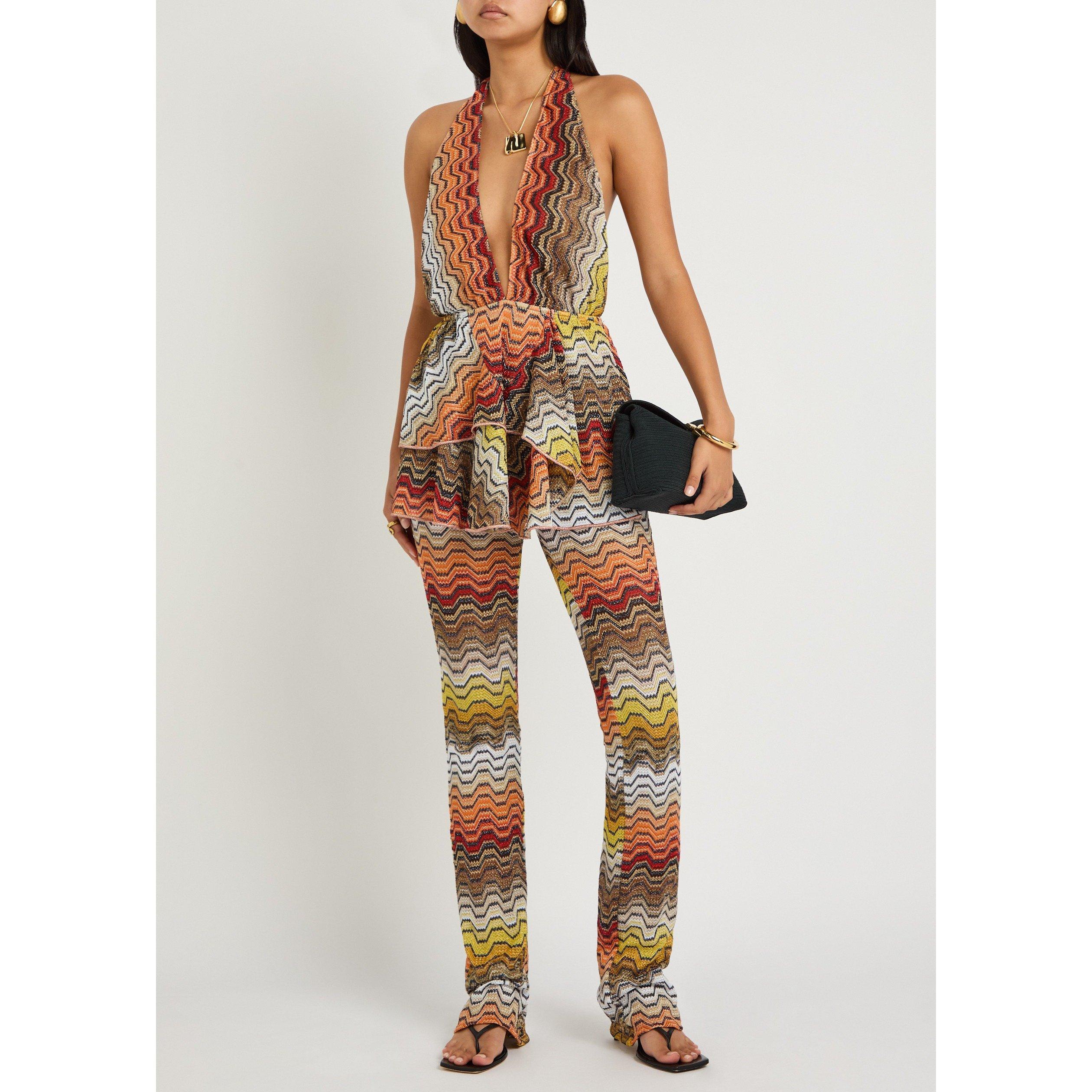 BLACK AND OTHER - Missoni - Women's Slim-Fit Knitted Trousers - 5