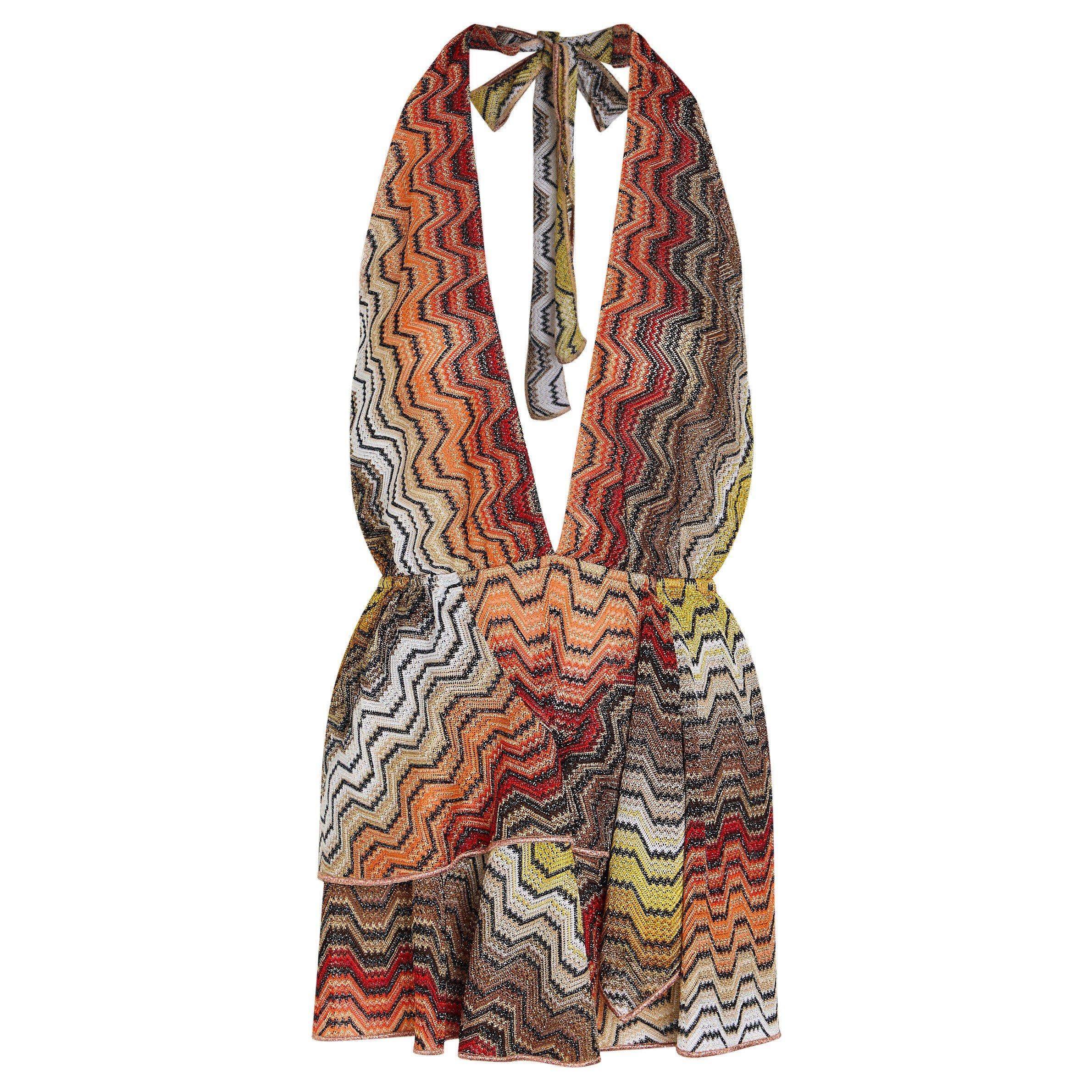 BEIGE AND OTHER - Missoni - Women's Zigzag Viscose Sleeveless Cover-Up - 1