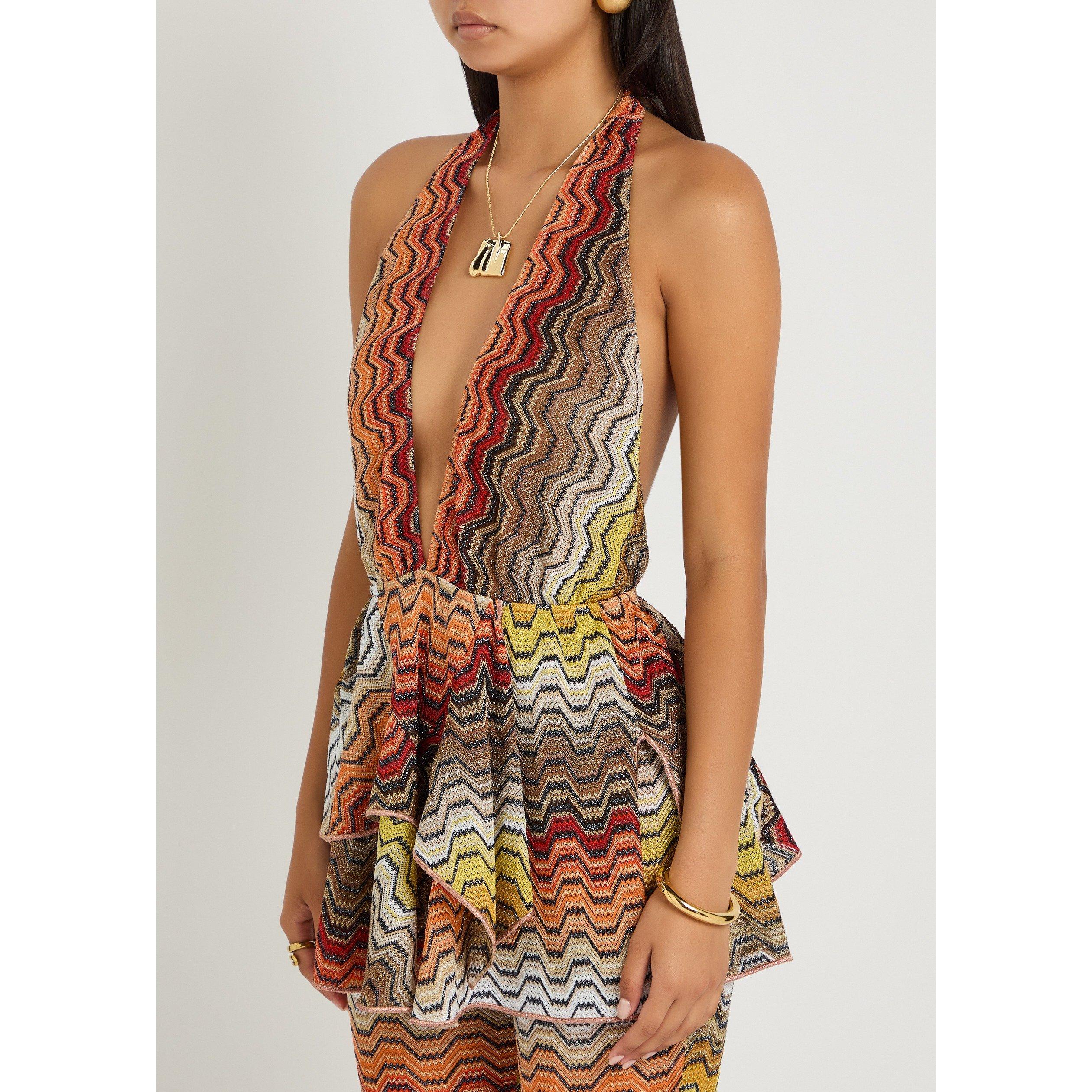 BEIGE AND OTHER - Missoni - Women's Zigzag Viscose Sleeveless Cover-Up - 2