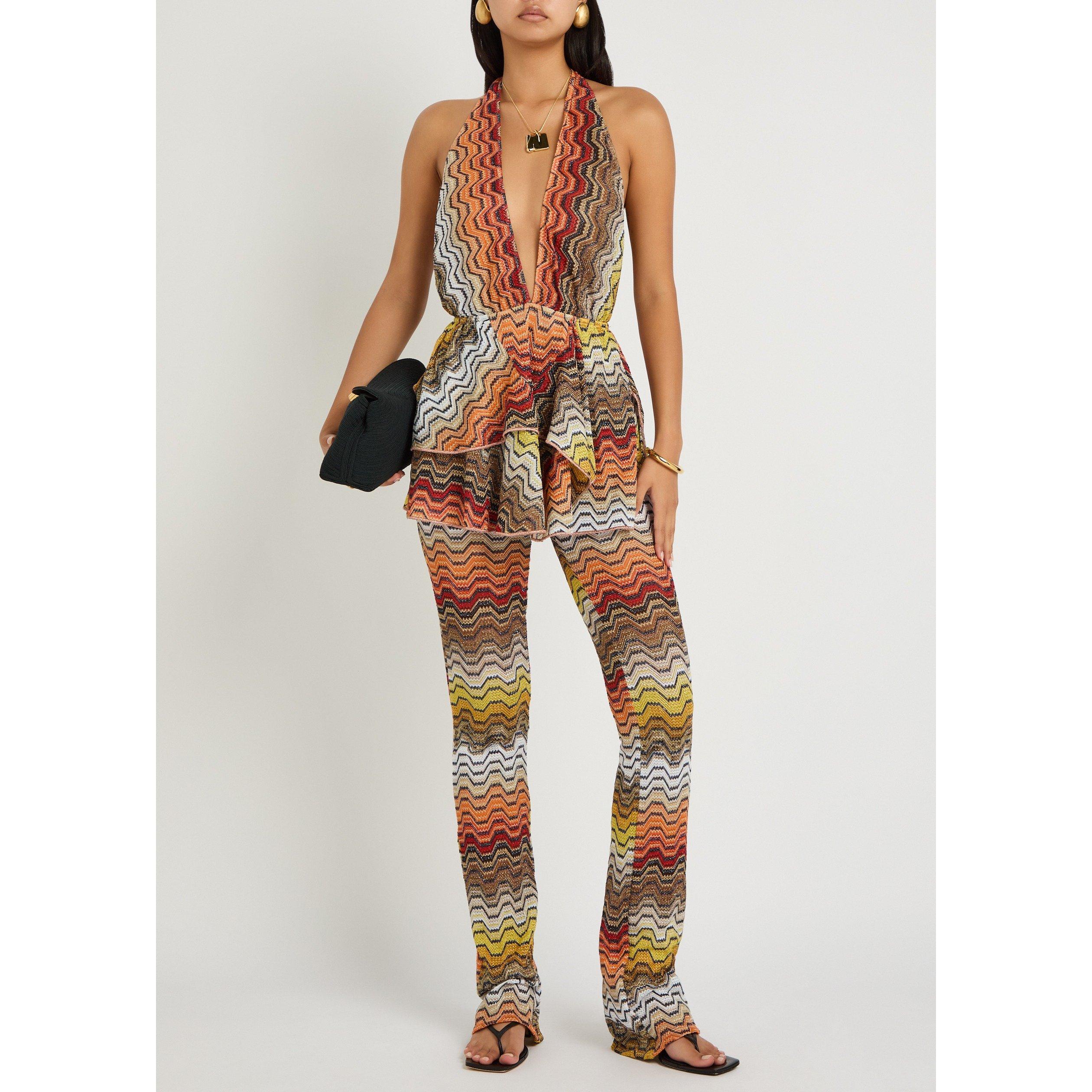BEIGE AND OTHER - Missoni - Women's Zigzag Viscose Sleeveless Cover-Up - 5