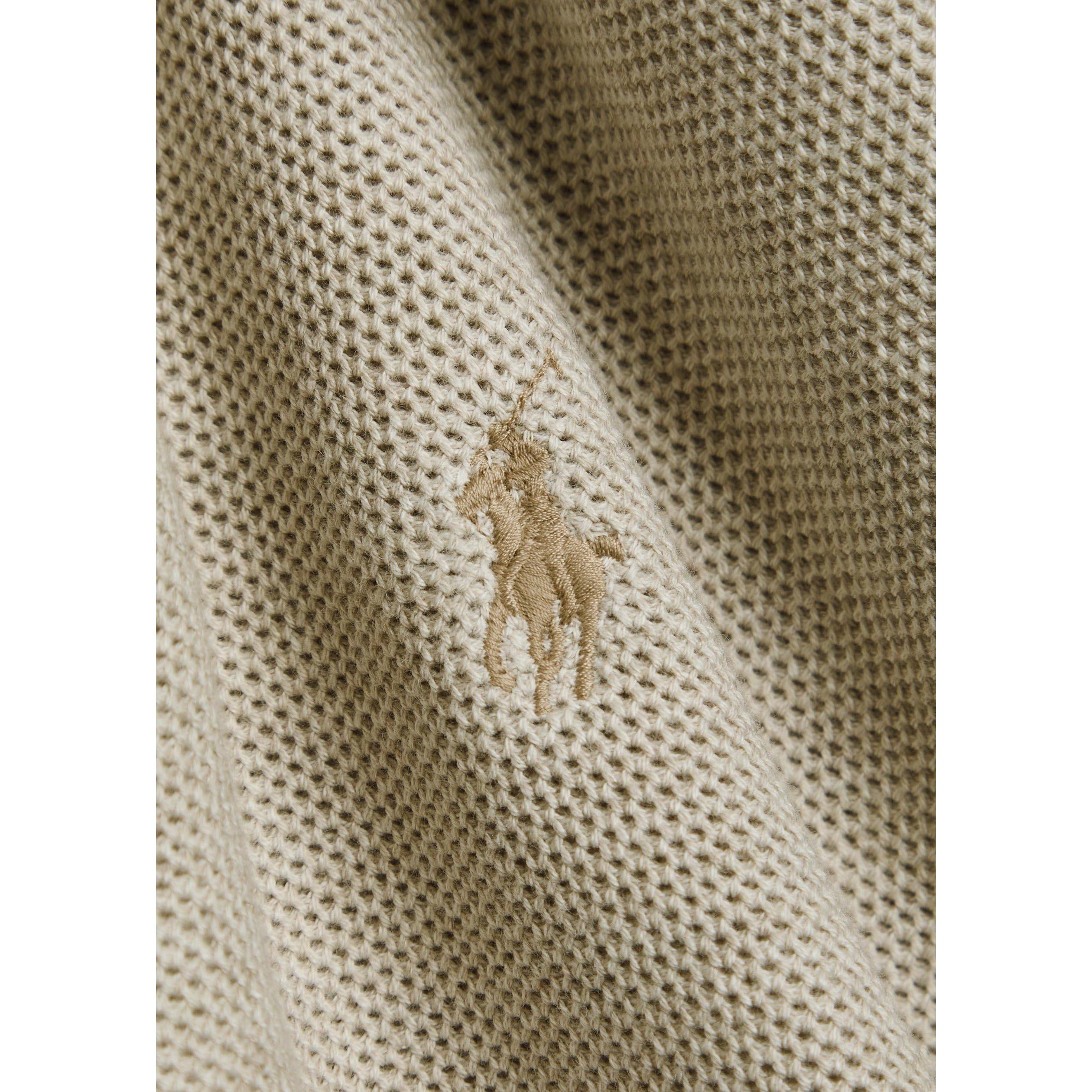 LIGHT BROWN - Polo Ralph Lauren - PRL LS HALF ZIP KNIT SWEATER - 4