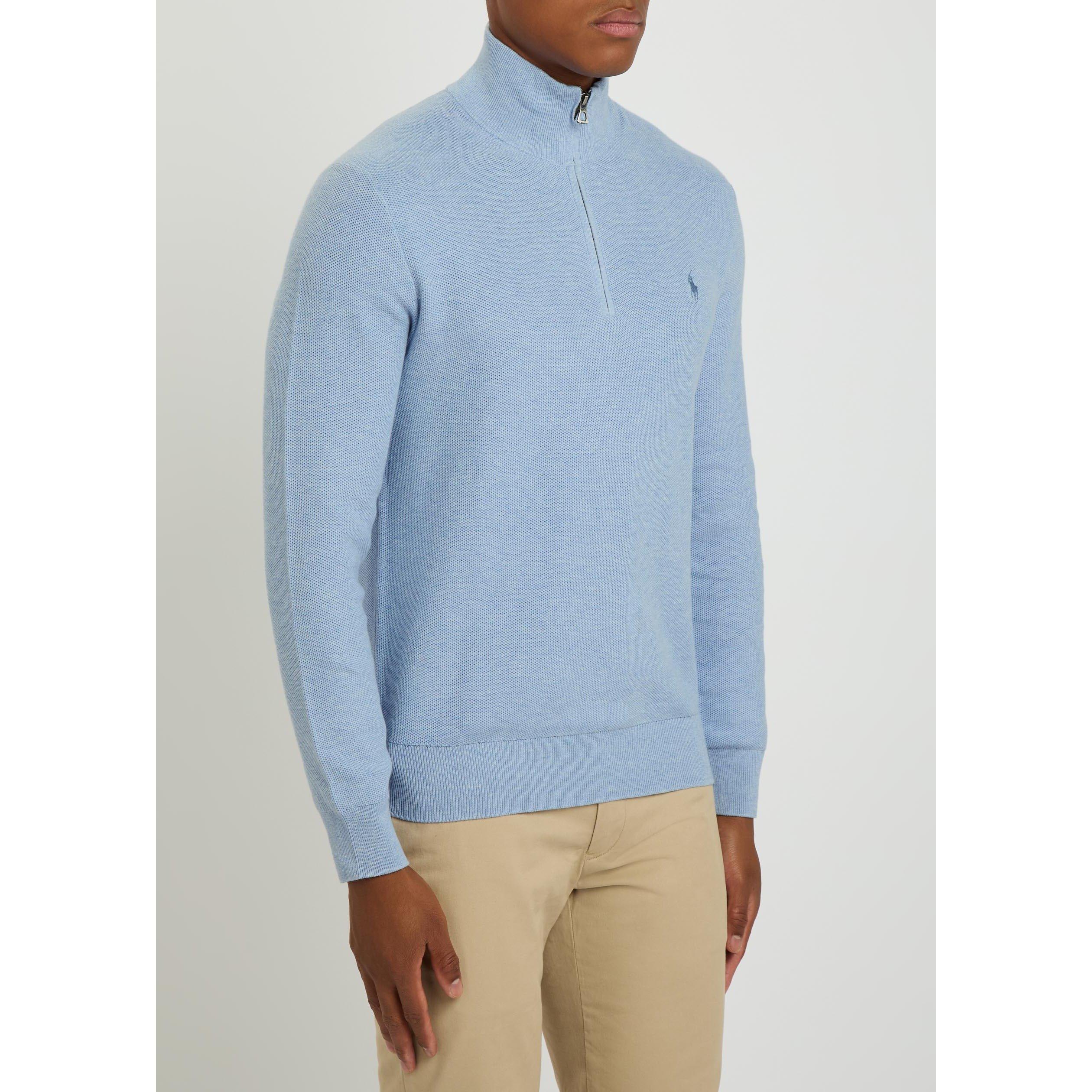 BLUE - Polo Ralph Lauren - PRL LS HALF ZIP KNIT SWEATER - 2