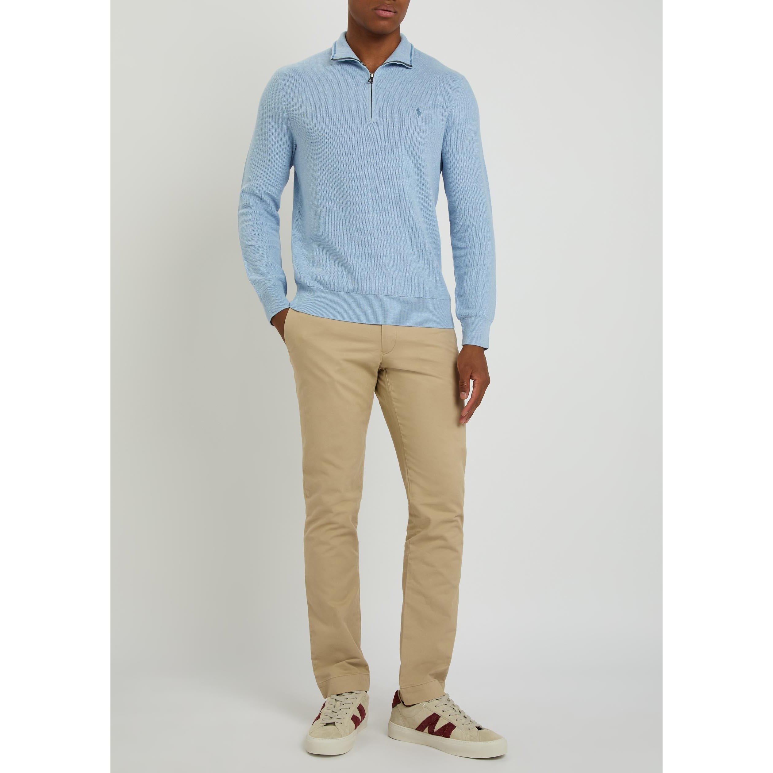 Polo Ralph Lauren | PRL LS HALF ZIP KNIT SWEATER | HARVEY NICHOLS