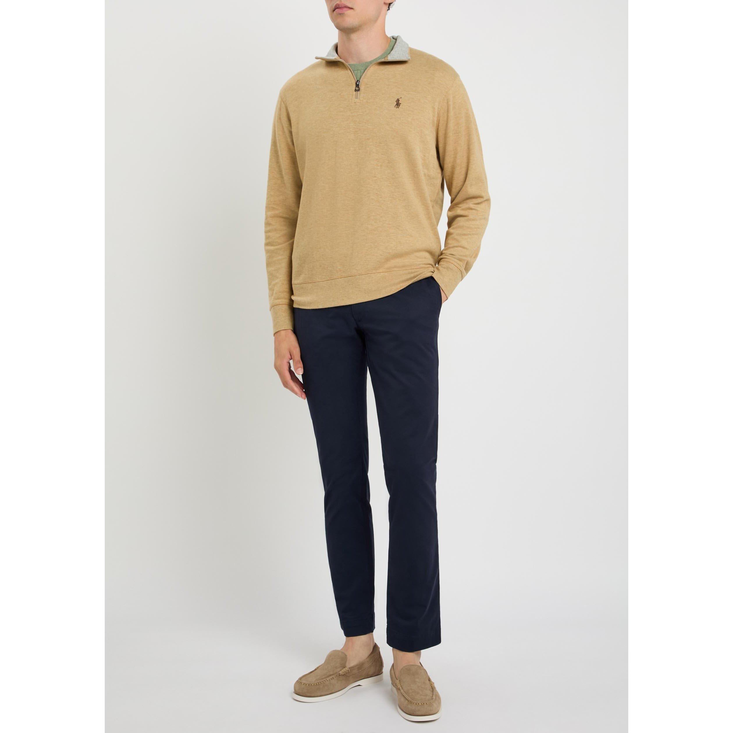 TAN - Polo Ralph Lauren - PRL LS KNIT QUARTER ZIP TOP - 5