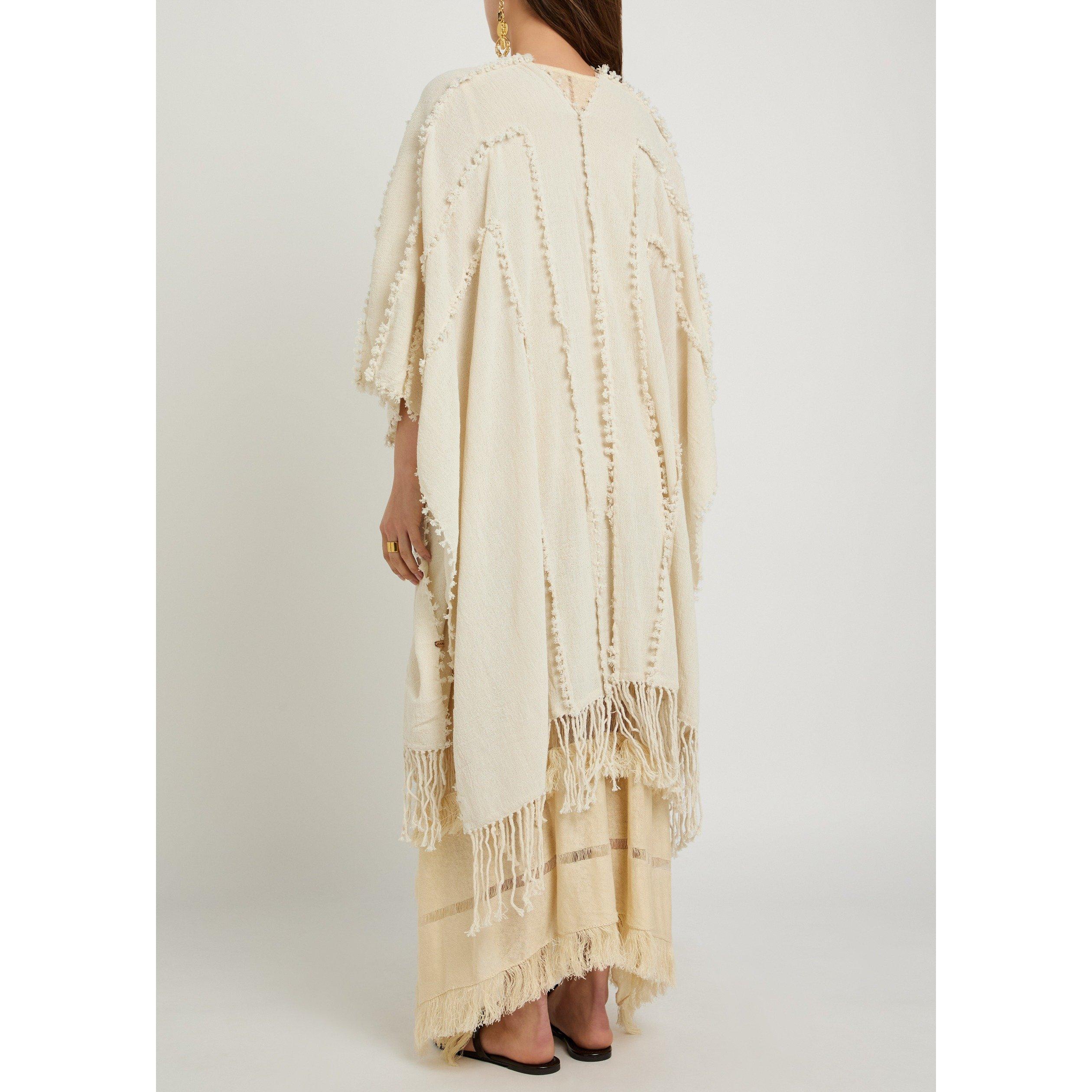 NATURAL - Caravana - COTTON JUTE CAPE W KNOT DETAIL - 3