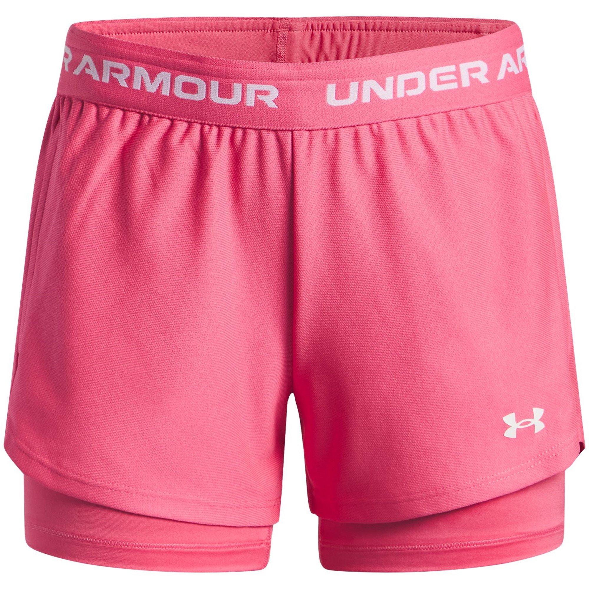 Super Pink - Under Armour - Kids Tech™ Play Up Performance Gym Shorts - 1