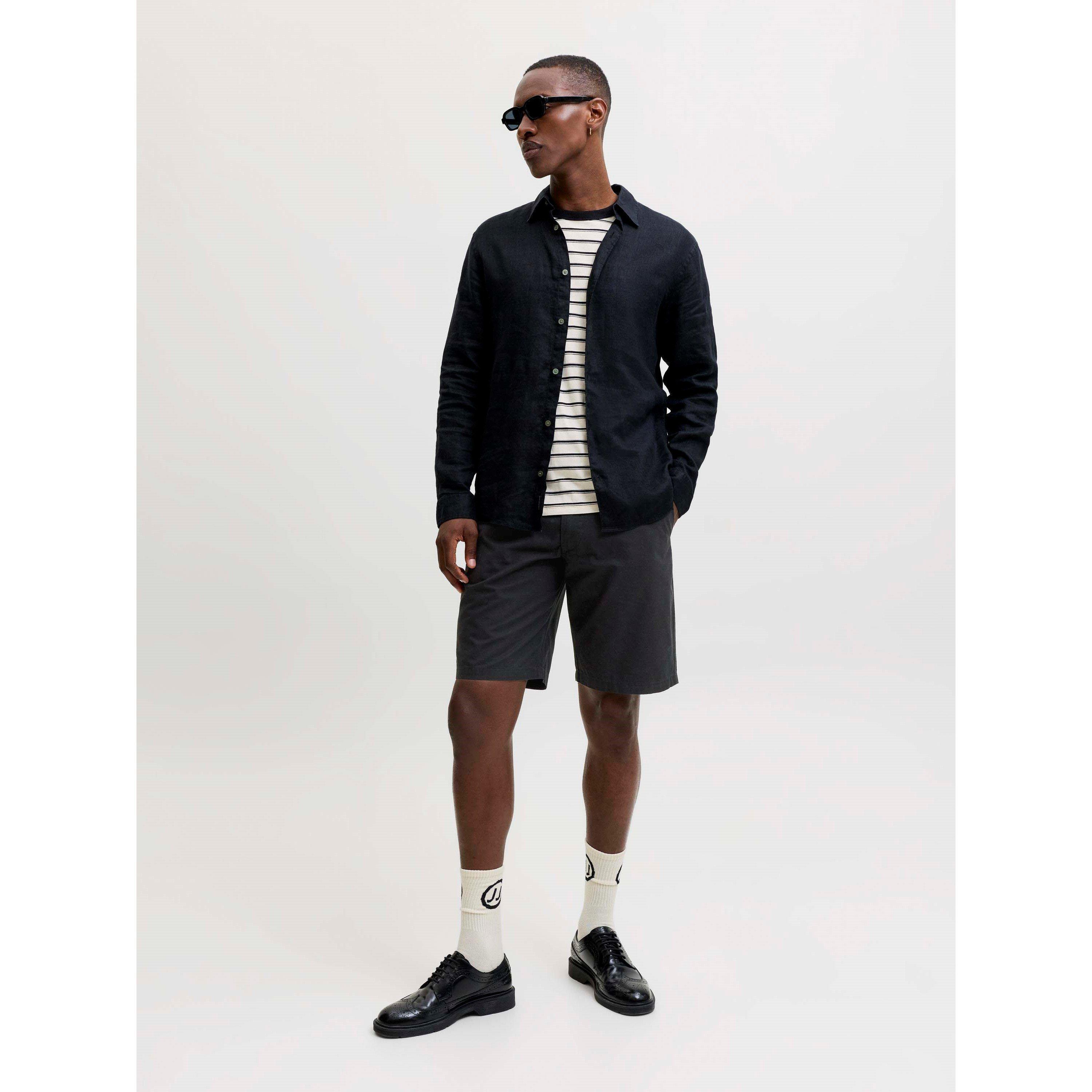 Black - Jack and Jones - Men's Chino Shorts - 7