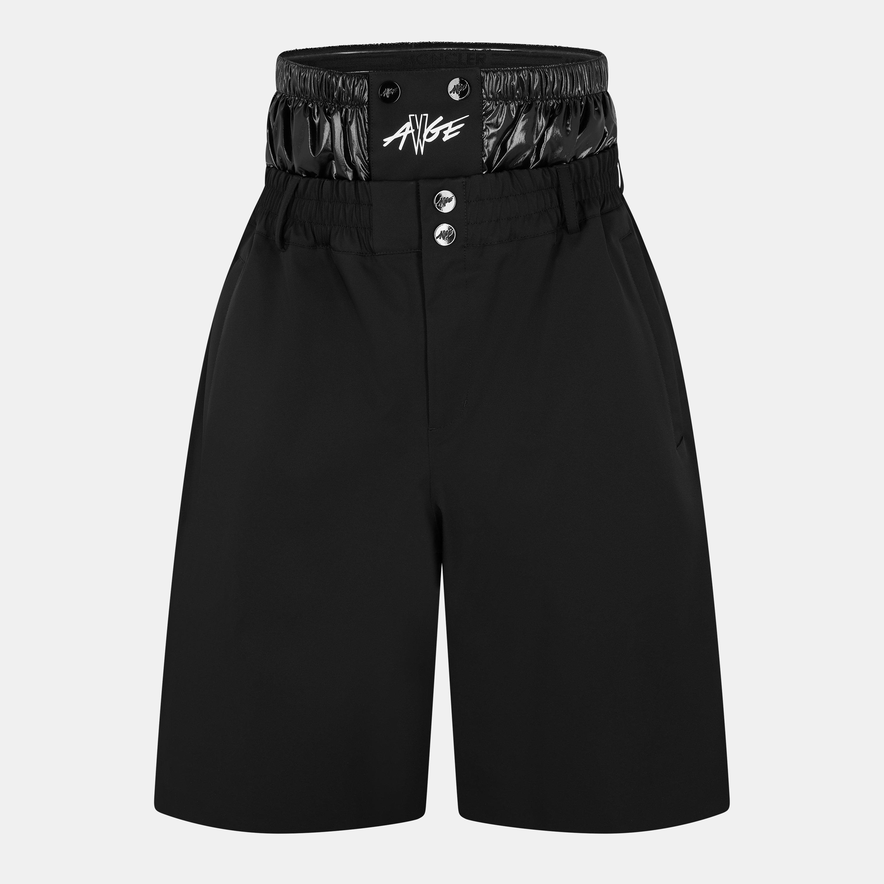 Moncler x A$AP Rocky Logo Print Shorts - Black 999 - M