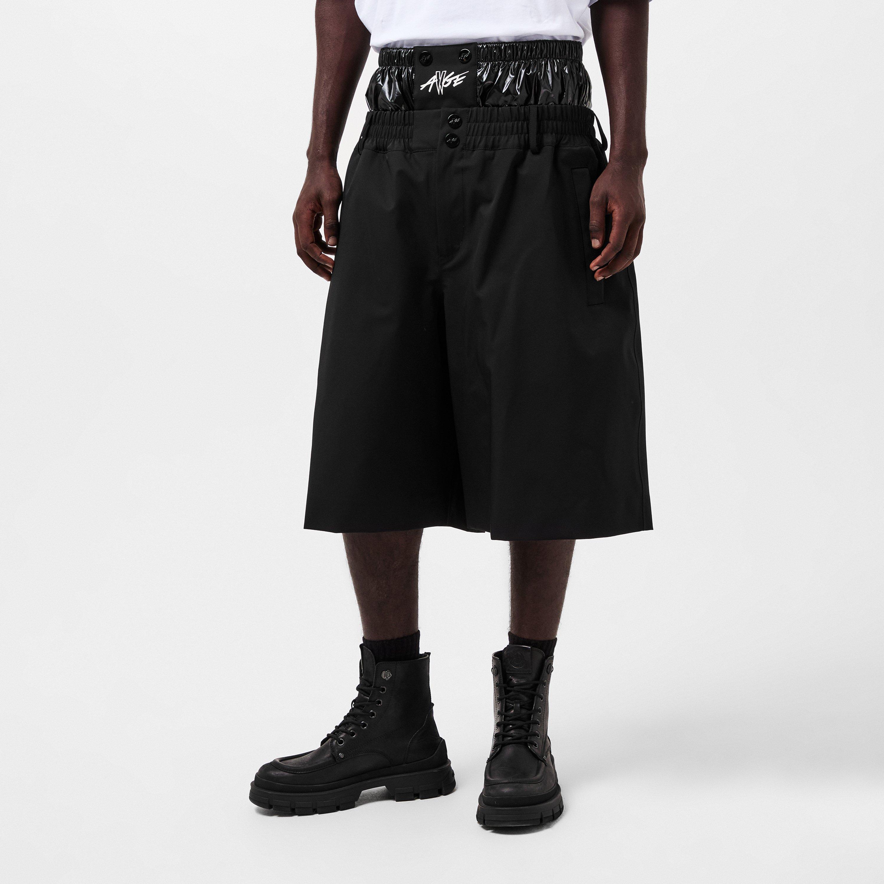 Black 999 - Moncler - x A$AP Rocky Logo Print Shorts - 3